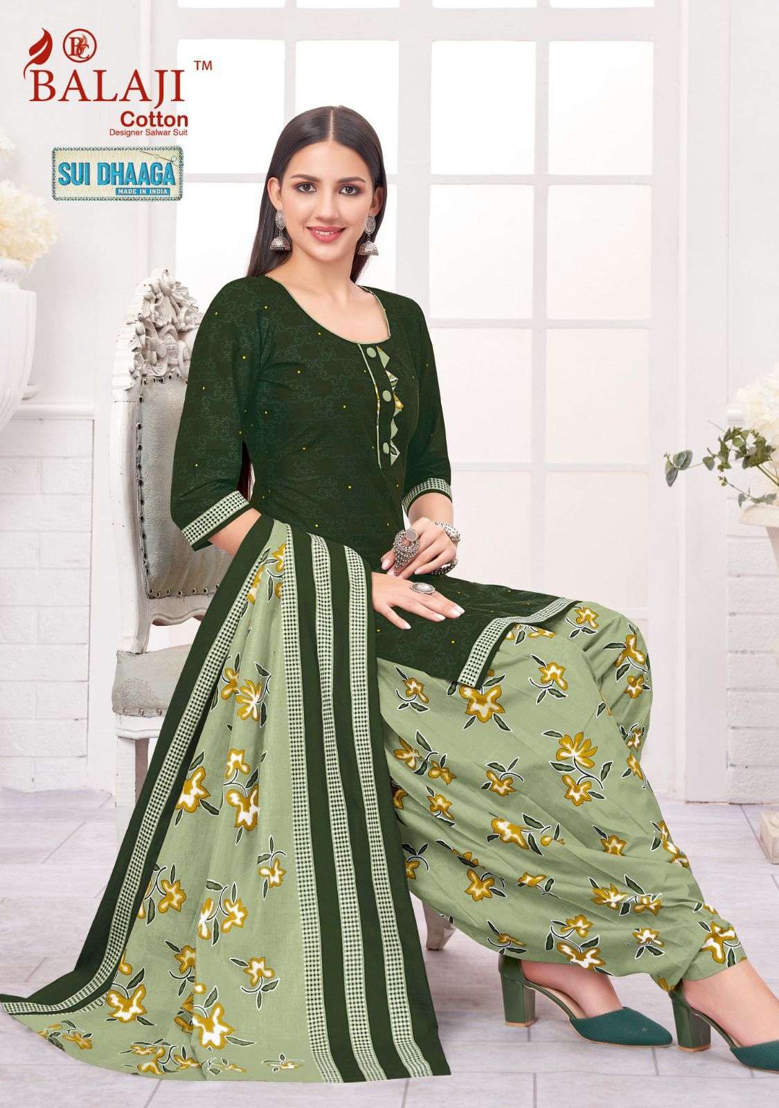 Sui Dhaaga Vol-8 By Balaji Cotton 8001 To 8012 Series Beautiful Suits Colorful Stylish Fancy Casual Wear & Ethnic Wear Soft Cotton Print Dresses At Wholesale Price
