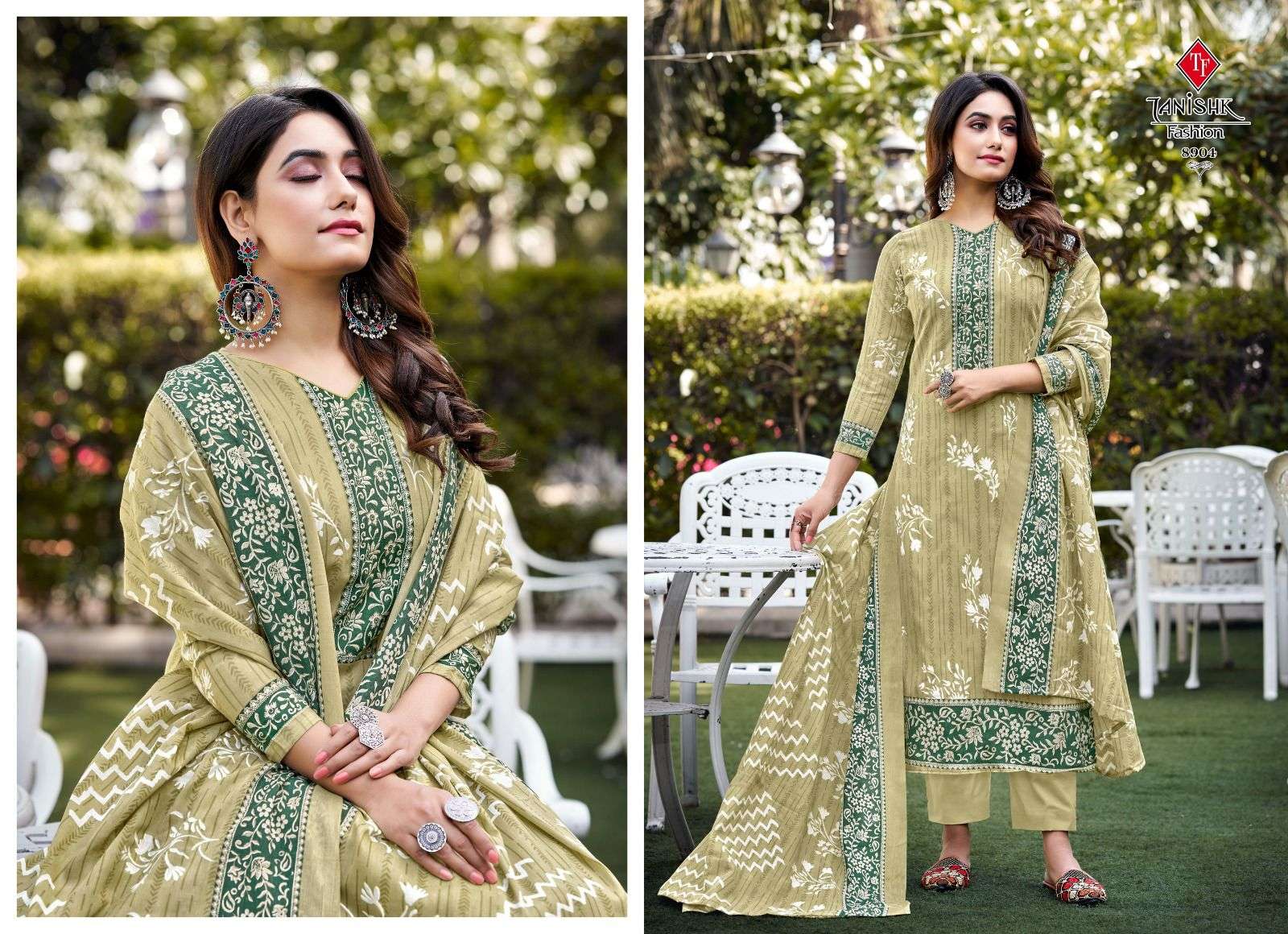 Dilreet By Tanishk Fashion 8901 To 8908 Series Beautiful Stylish Festive Suits Fancy Colorful Casual Wear & Ethnic Wear & Ready To Wear Pure Cotton Print Dresses At Wholesale Price