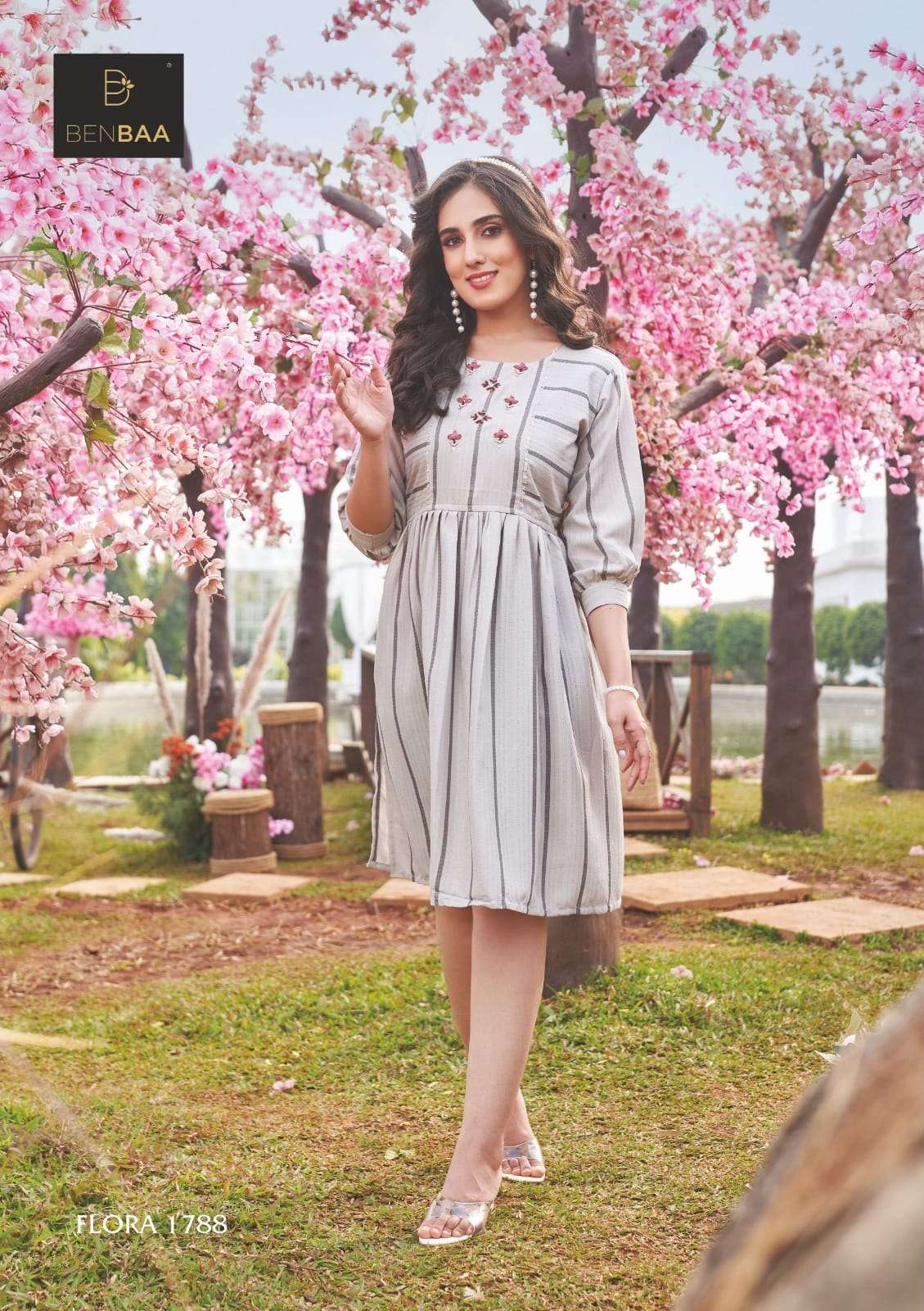 Flora By Benbaa 1788 To 1794 Series Beautiful Stylish Fancy Colorful Casual Wear & Ethnic Wear Nylon Viscose Tops At Wholesale Price