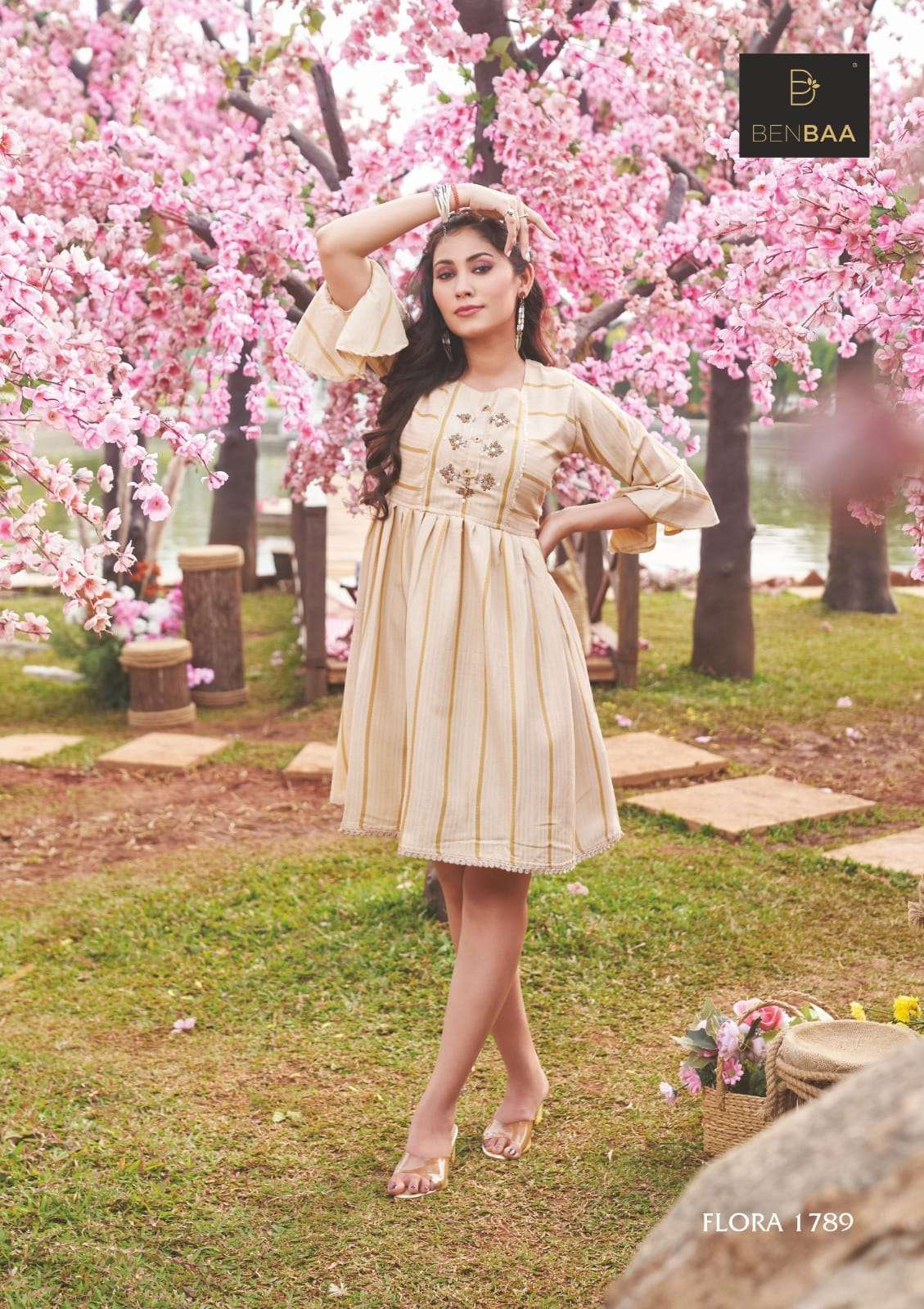 Flora By Benbaa 1788 To 1794 Series Beautiful Stylish Fancy Colorful Casual Wear & Ethnic Wear Nylon Viscose Tops At Wholesale Price
