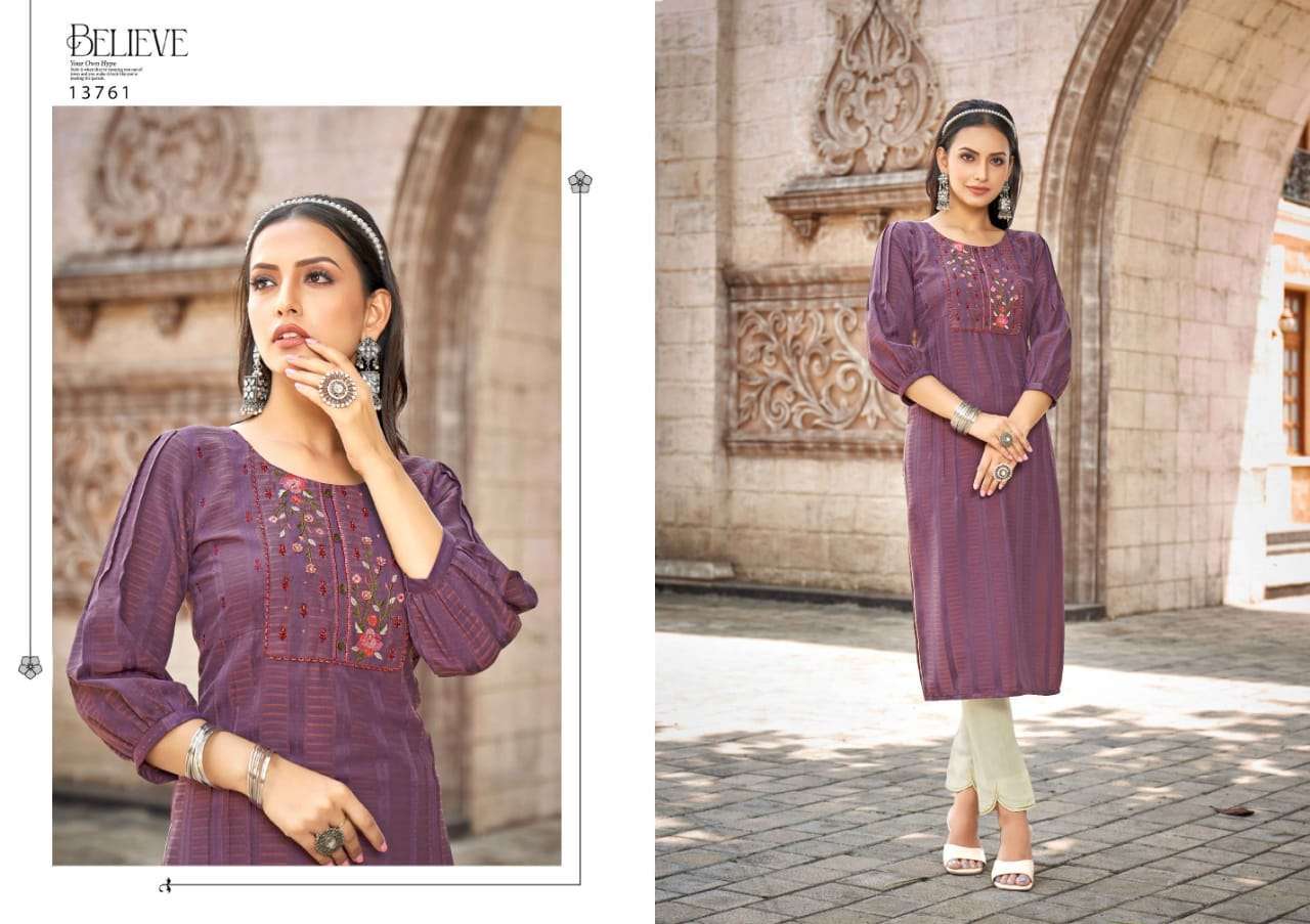 Noori By Kalaroop 13756 To 13761 Series Beautiful Stylish Fancy Colorful Casual Wear & Ethnic Wear Rayon Embroidered Kurtis At Wholesale Price