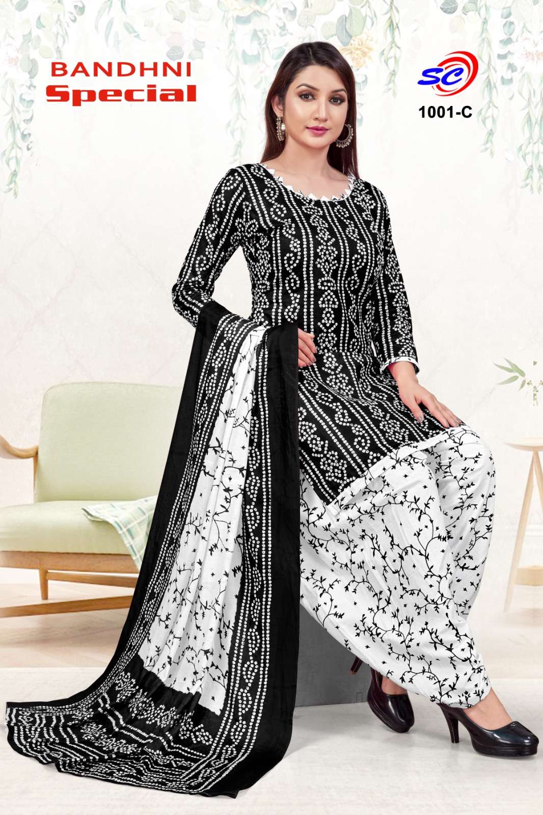 Bandhni Special By Shreenath Creation 1001-A To 1001-E Series Beautiful Suits Colorful Stylish Fancy Casual Wear & Ethnic Wear Fancy Dresses At Wholesale Price
