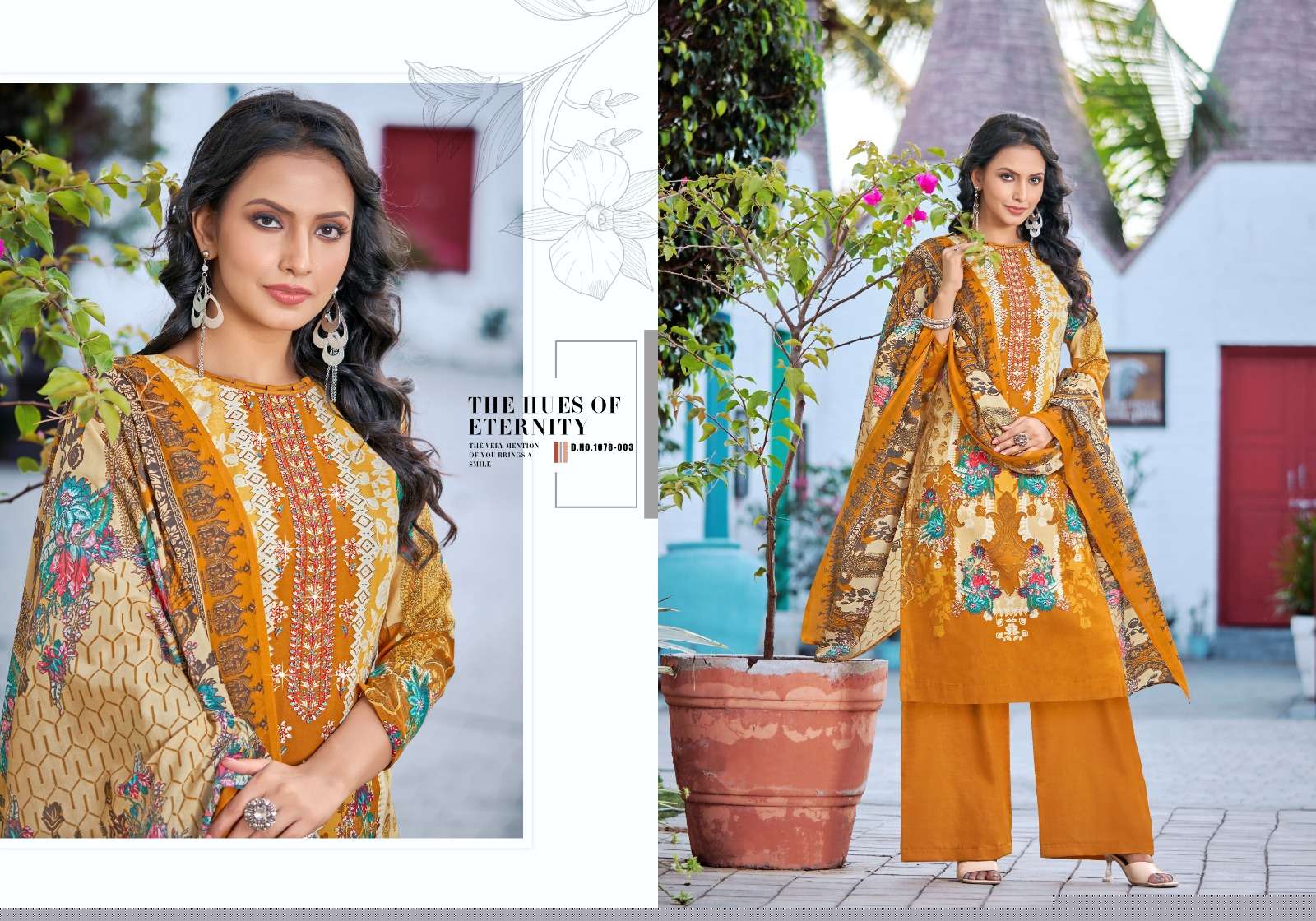 Mareena Vol-14 By Romani 1078-001 To 1078-010 Series Beautiful Stylish Festive Suits Fancy Colorful Casual Wear & Ethnic Wear & Ready To Wear Pure Soft Cotton With Embroidery Dresses At Wholesale Price