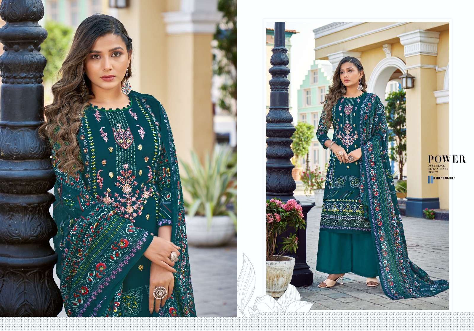Mareena Vol-14 By Romani 1078-001 To 1078-010 Series Beautiful Stylish Festive Suits Fancy Colorful Casual Wear & Ethnic Wear & Ready To Wear Pure Soft Cotton With Embroidery Dresses At Wholesale Price