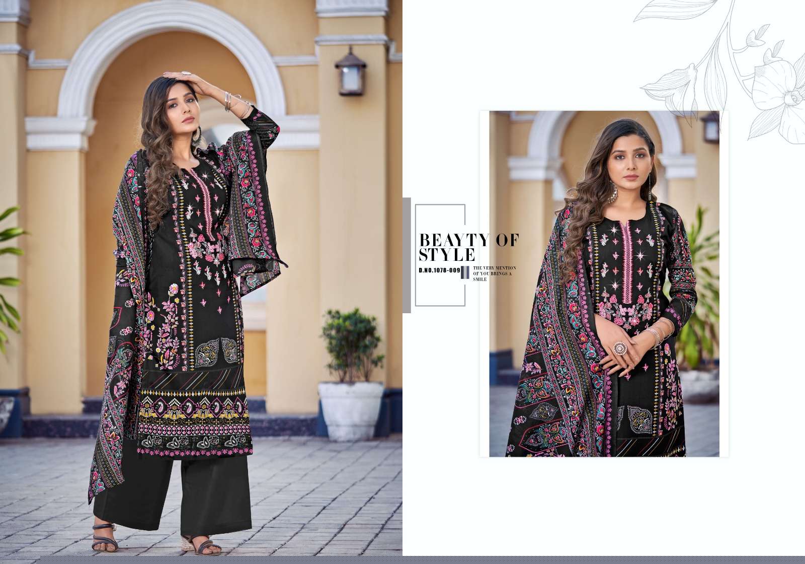 Mareena Vol-14 By Romani 1078-001 To 1078-010 Series Beautiful Stylish Festive Suits Fancy Colorful Casual Wear & Ethnic Wear & Ready To Wear Pure Soft Cotton With Embroidery Dresses At Wholesale Price