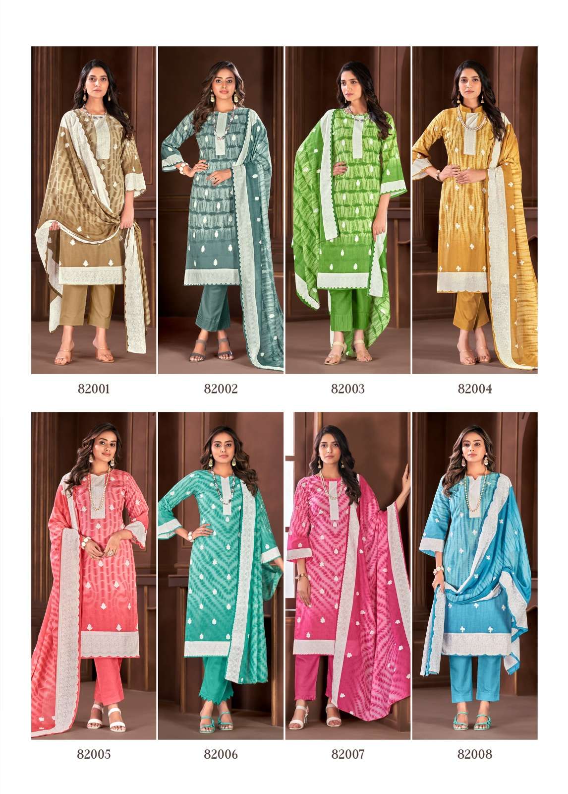 Adhira Vol-5 By Skt Suits 82001 To 82008 Series Beautiful Festive Suits Colorful Stylish Fancy Casual Wear & Ethnic Wear Pure Cotton Dresses At Wholesale Price