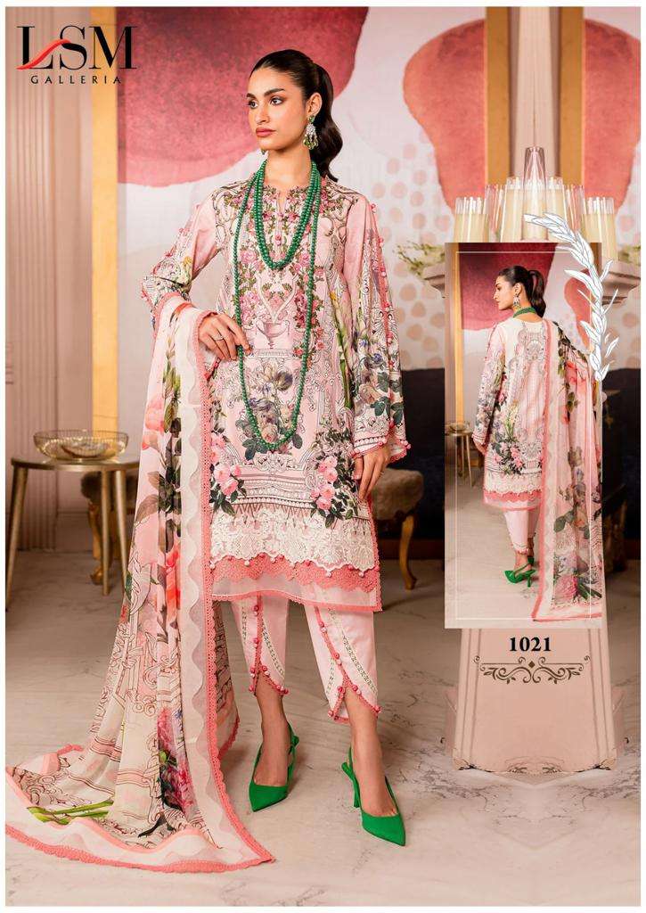 Parian Dream Vol-3 By Lsm Galleria 1021 To 1026 Series Beautiful Pakistani Suits Stylish Fancy Colorful Casual Wear & Ethnic Wear Pure Lawn Dresses At Wholesale Price