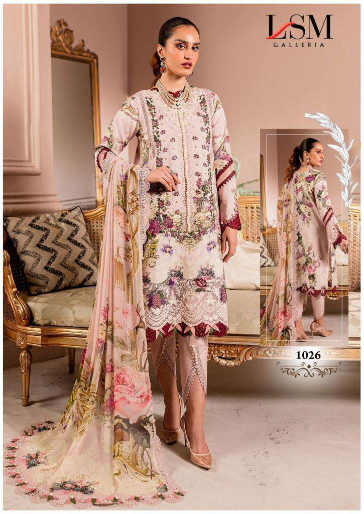 Parian Dream Vol-3 By Lsm Galleria 1021 To 1026 Series Beautiful Pakistani Suits Stylish Fancy Colorful Casual Wear & Ethnic Wear Pure Lawn Dresses At Wholesale Price