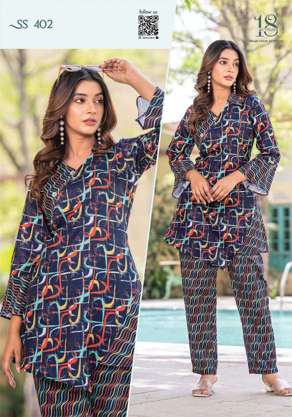 Sho-Shaa Vol-4 By 18 Attitude 401 To 407 Series Designer Stylish Fancy Colorful Beautiful Party Wear & Ethnic Wear Collection Cotton Print Tops With Bottom At Wholesale Price