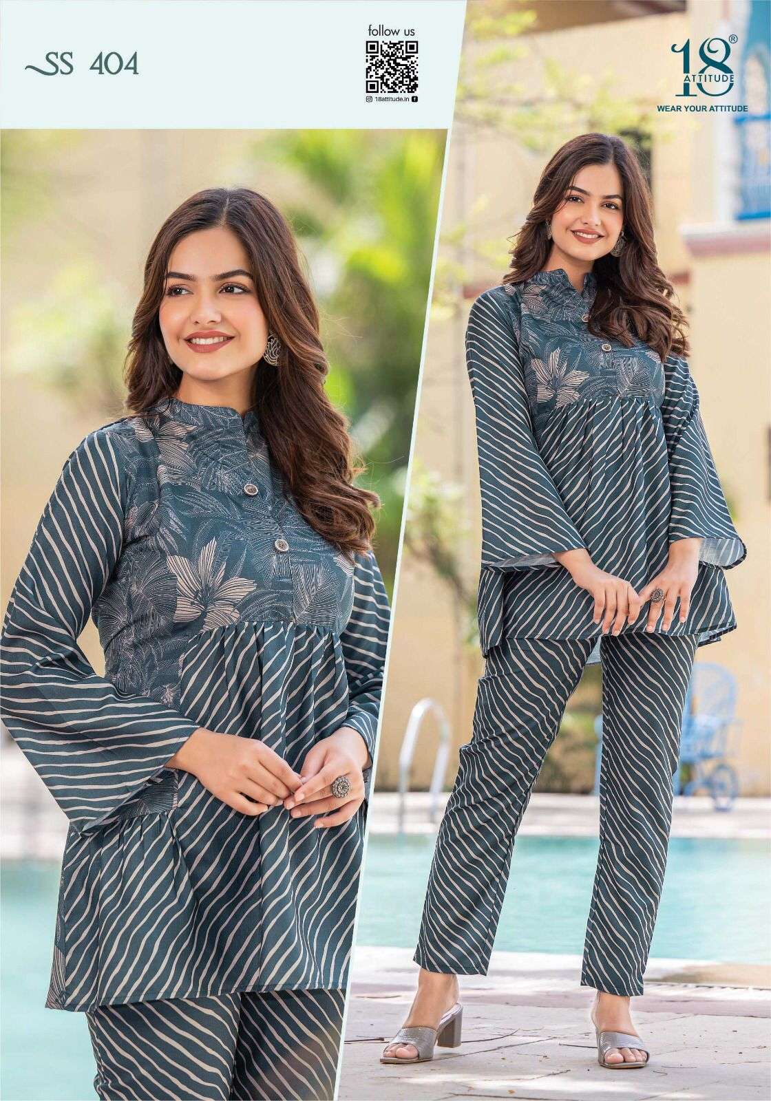 Sho-Shaa Vol-4 By 18 Attitude 401 To 407 Series Designer Stylish Fancy Colorful Beautiful Party Wear & Ethnic Wear Collection Cotton Print Tops With Bottom At Wholesale Price