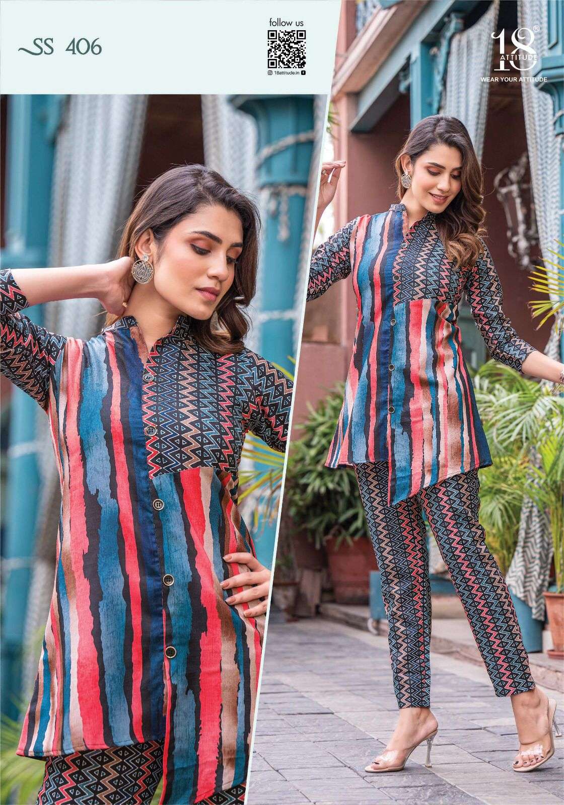 Sho-Shaa Vol-4 By 18 Attitude 401 To 407 Series Designer Stylish Fancy Colorful Beautiful Party Wear & Ethnic Wear Collection Cotton Print Tops With Bottom At Wholesale Price