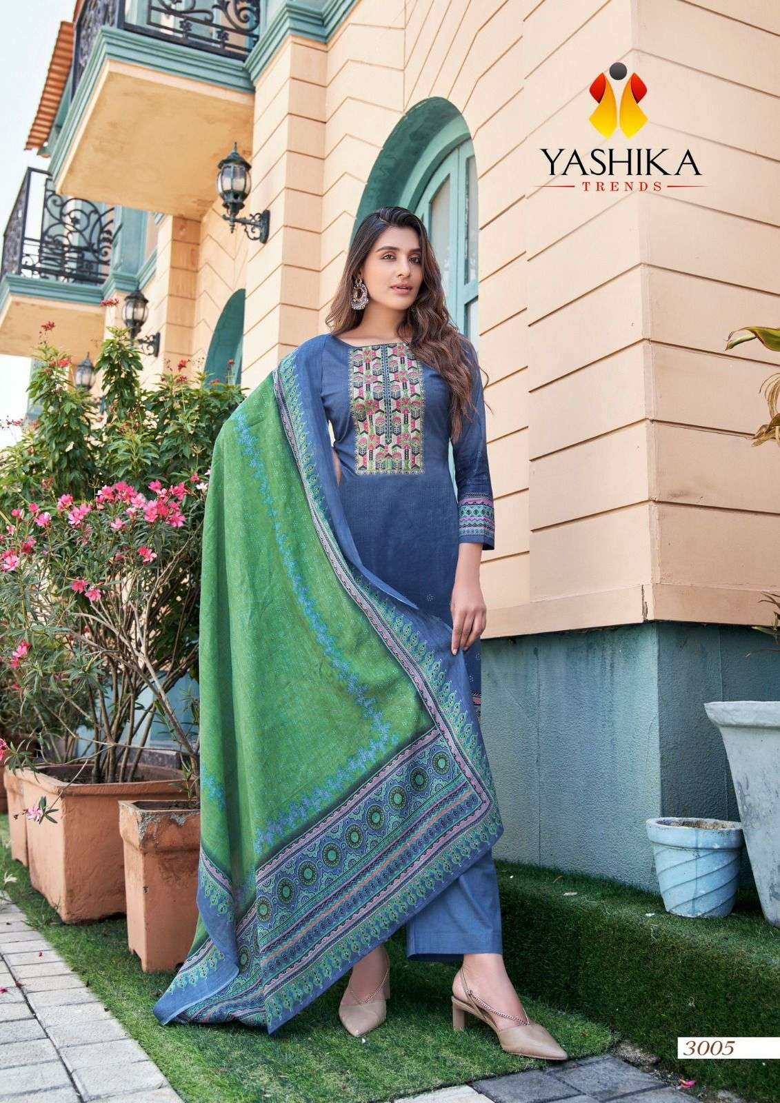 Naishaa Vol-3 By Yashika Trends 3001 To 3008 Series Beautiful Stylish Festive Suits Fancy Colorful Casual Wear & Ethnic Wear & Ready To Wear Pure Cotton Print Dresses At Wholesale Price