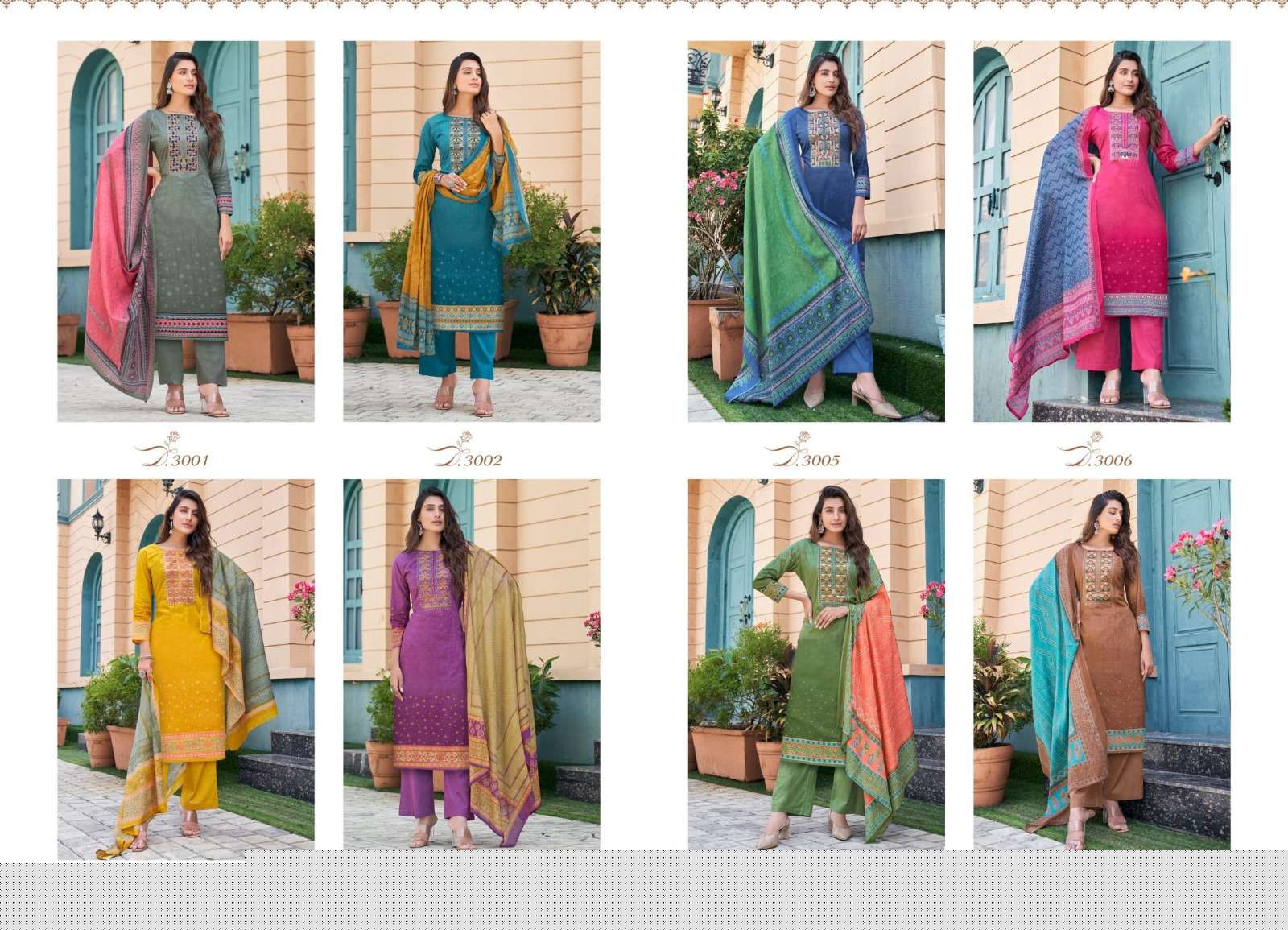 Naishaa Vol-3 By Yashika Trends 3001 To 3008 Series Beautiful Stylish Festive Suits Fancy Colorful Casual Wear & Ethnic Wear & Ready To Wear Pure Cotton Print Dresses At Wholesale Price
