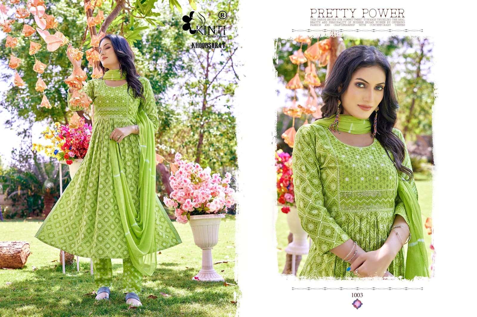 Khoobsurat By Kinti 1001 To 1006 Series Beautiful Stylish Fancy Colorful Casual Wear & Ethnic Wear Rayon Slub Kurtis With Bottom At Wholesale Price