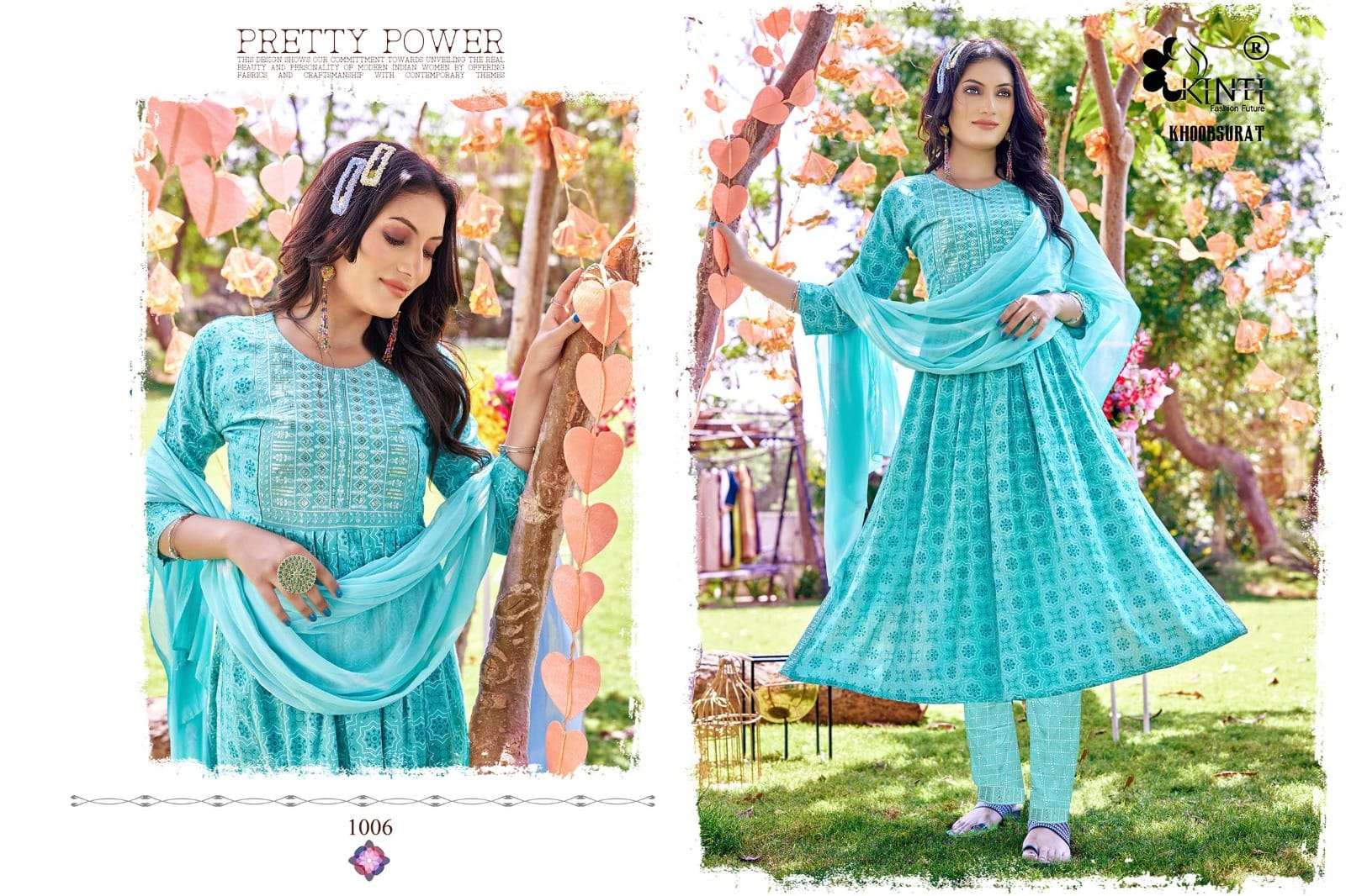 Khoobsurat By Kinti 1001 To 1006 Series Beautiful Stylish Fancy Colorful Casual Wear & Ethnic Wear Rayon Slub Kurtis With Bottom At Wholesale Price