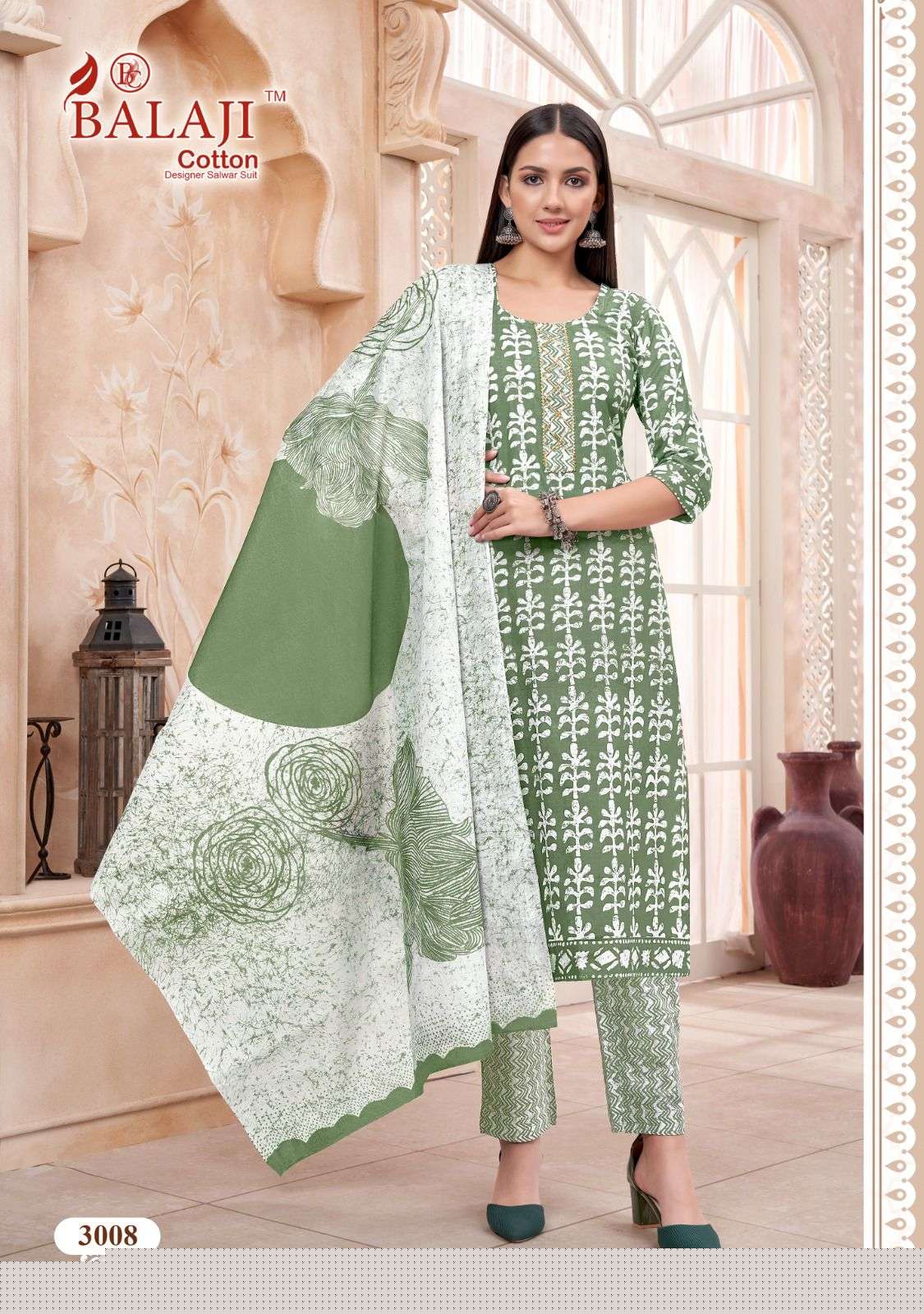 Battik Art Work Vol-3 By Balaji Cotton 3001 To 3012 Series Beautiful Festive Suits Colorful Stylish Fancy Casual Wear & Ethnic Wear Pure Cotton Print Dresses At Wholesale Price
