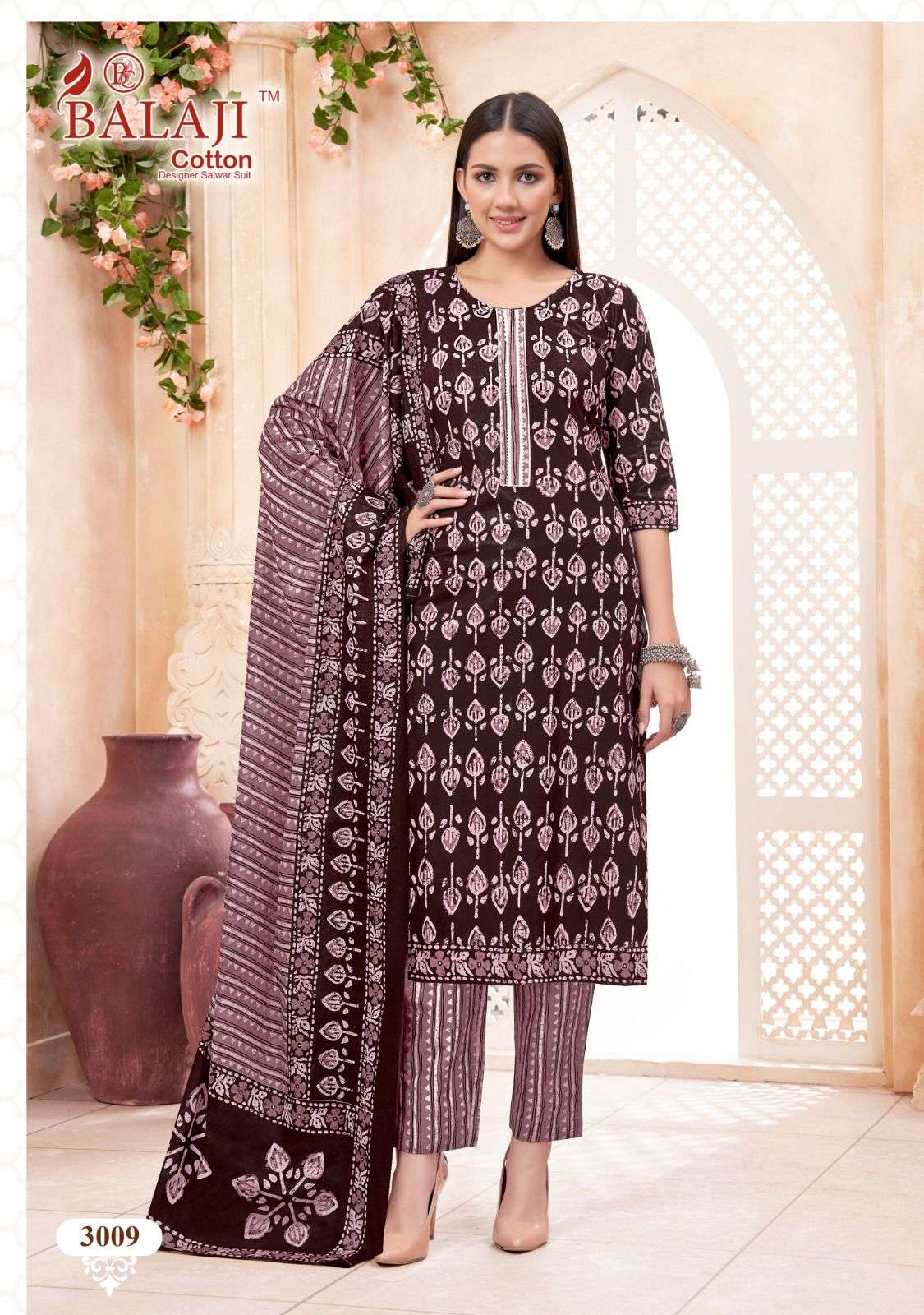 Battik Art Work Vol-3 By Balaji Cotton 3001 To 3012 Series Beautiful Festive Suits Colorful Stylish Fancy Casual Wear & Ethnic Wear Pure Cotton Print Dresses At Wholesale Price