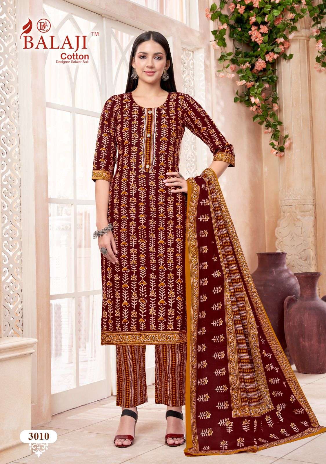 Battik Art Work Vol-3 By Balaji Cotton 3001 To 3012 Series Beautiful Festive Suits Colorful Stylish Fancy Casual Wear & Ethnic Wear Pure Cotton Print Dresses At Wholesale Price