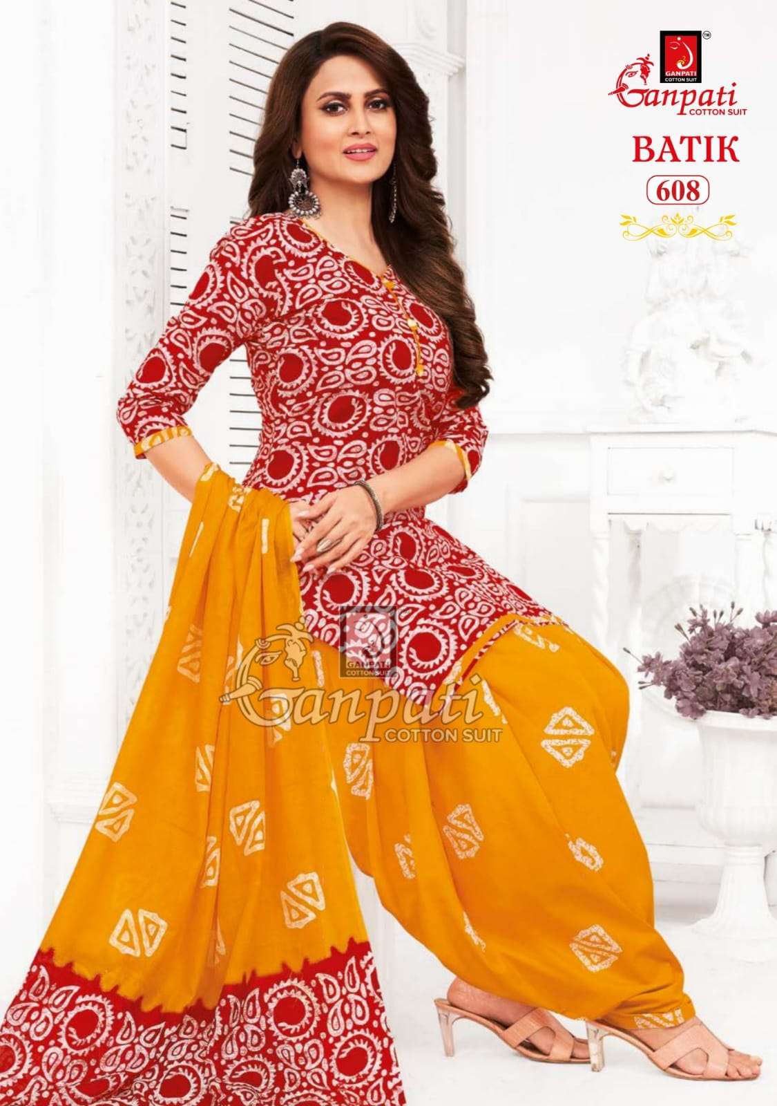 Batik Vol-6 By Ganpati Cotton Suits 601 To 615 Series Beautiful Festive Suits Colorful Stylish Fancy Casual Wear & Ethnic Wear Pure Cotton Print Dresses At Wholesale Price