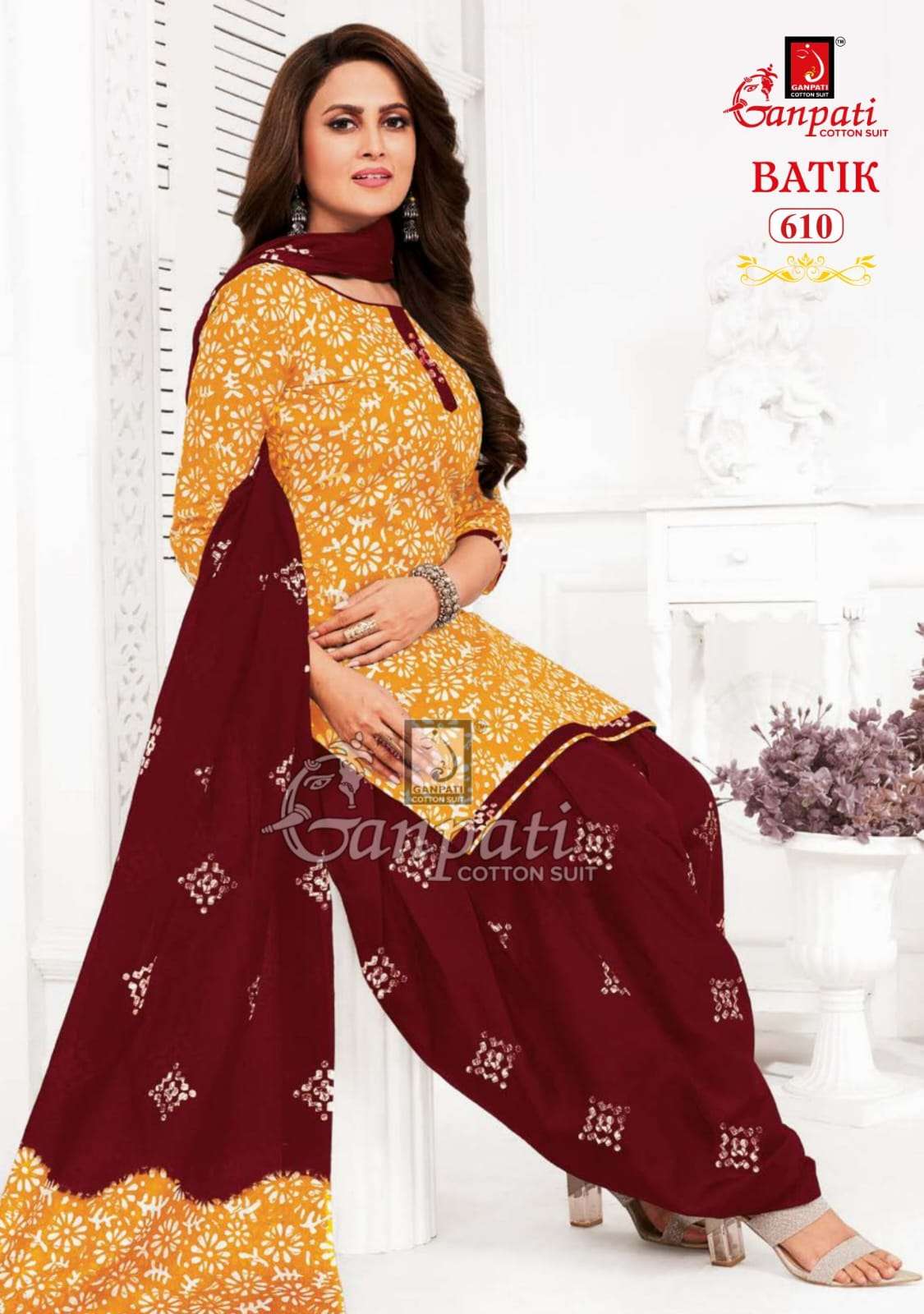 Batik Vol-6 By Ganpati Cotton Suits 601 To 615 Series Beautiful Festive Suits Colorful Stylish Fancy Casual Wear & Ethnic Wear Pure Cotton Print Dresses At Wholesale Price