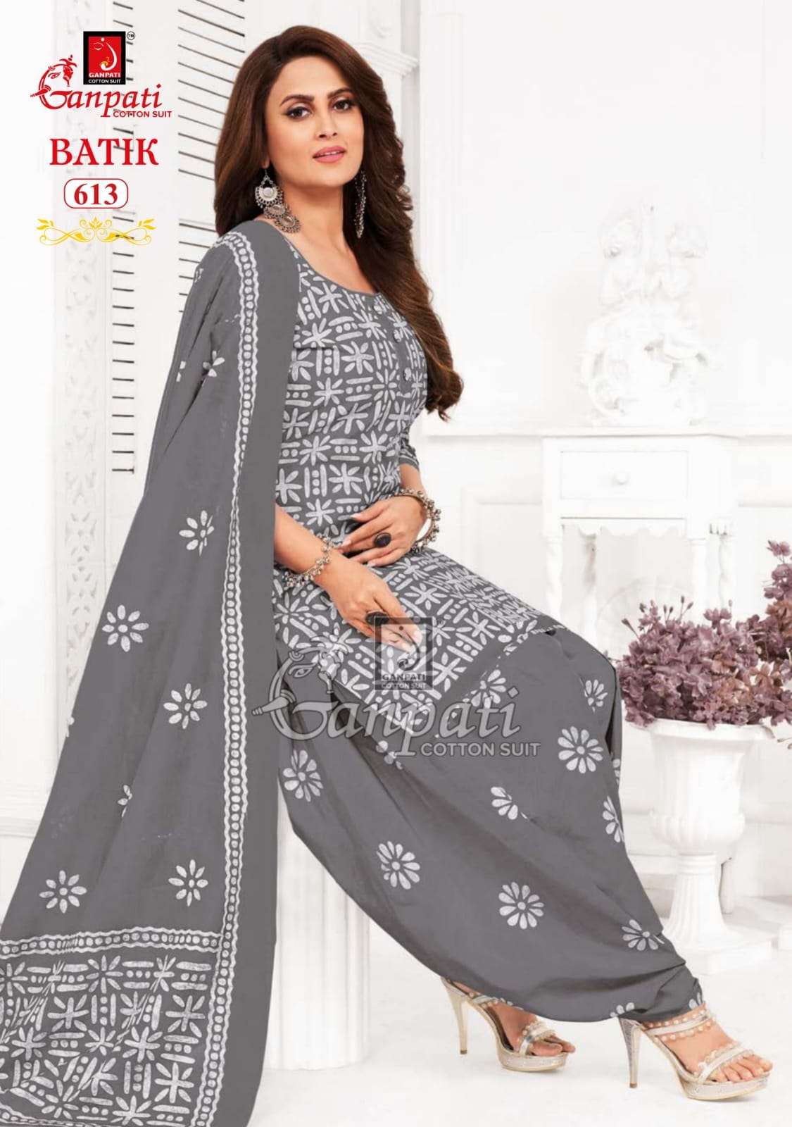 Batik Vol-6 By Ganpati Cotton Suits 601 To 615 Series Beautiful Festive Suits Colorful Stylish Fancy Casual Wear & Ethnic Wear Pure Cotton Print Dresses At Wholesale Price