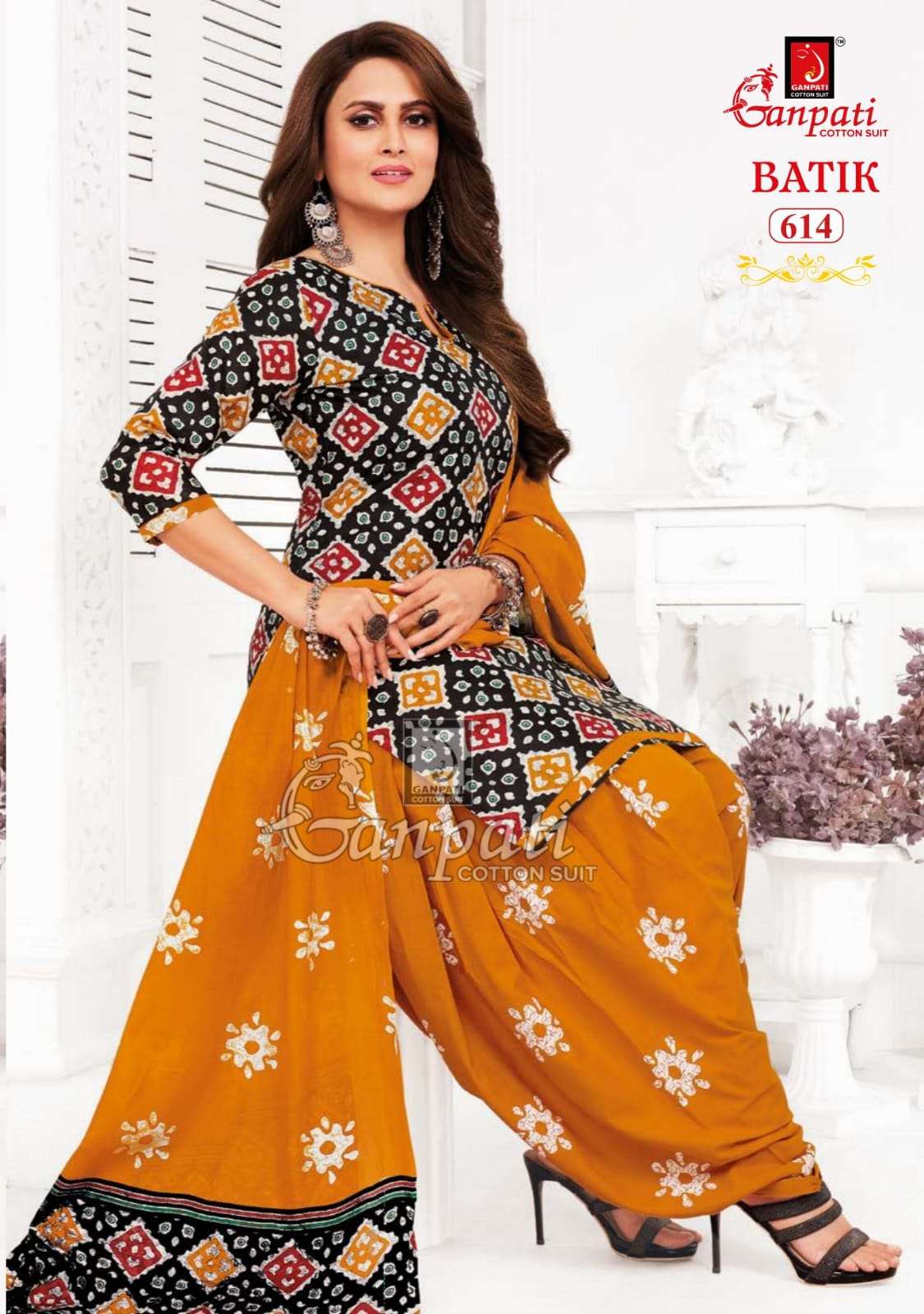 Batik Vol-6 By Ganpati Cotton Suits 601 To 615 Series Beautiful Festive Suits Colorful Stylish Fancy Casual Wear & Ethnic Wear Pure Cotton Print Dresses At Wholesale Price