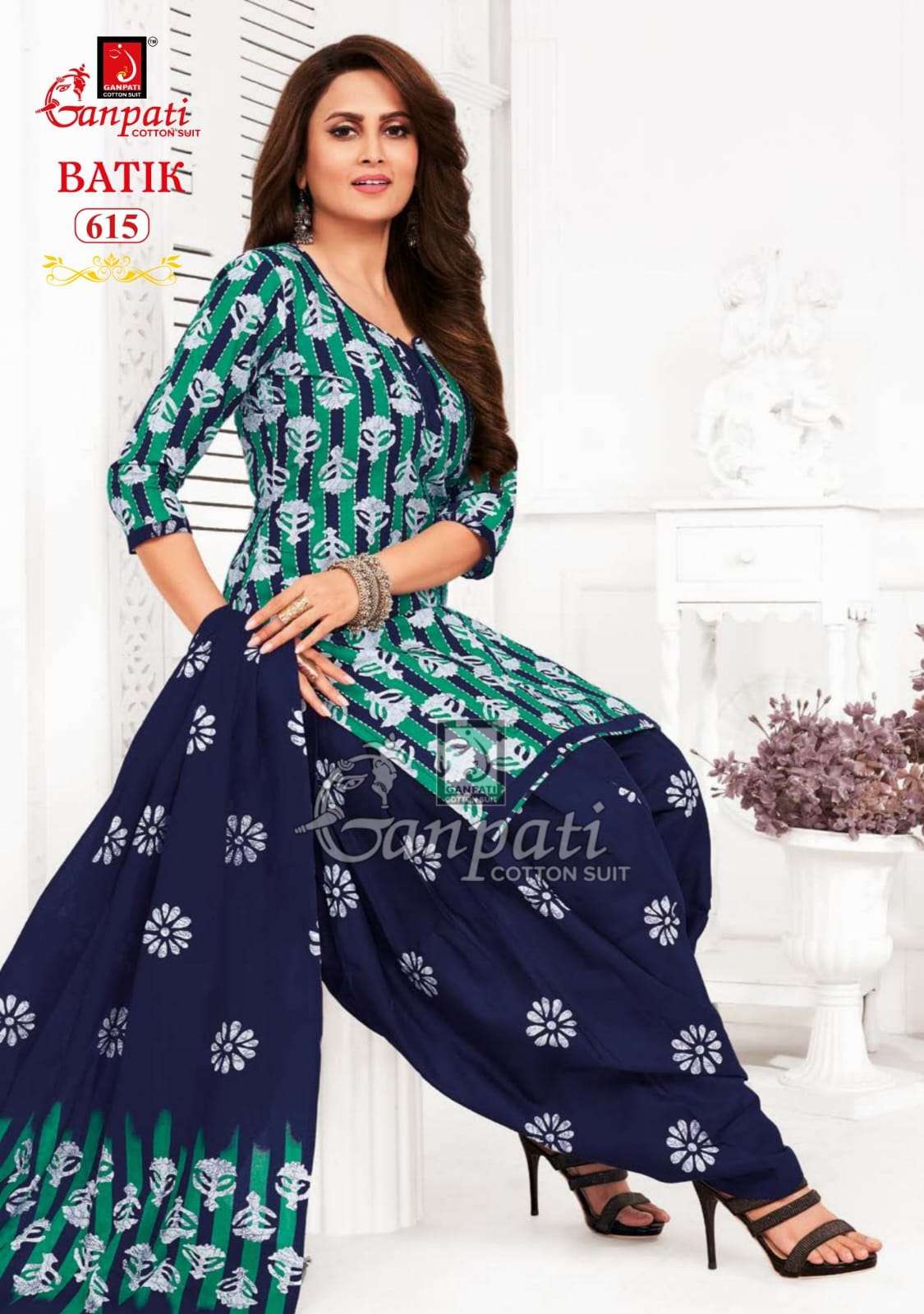 Batik Vol-6 By Ganpati Cotton Suits 601 To 615 Series Beautiful Festive Suits Colorful Stylish Fancy Casual Wear & Ethnic Wear Pure Cotton Print Dresses At Wholesale Price