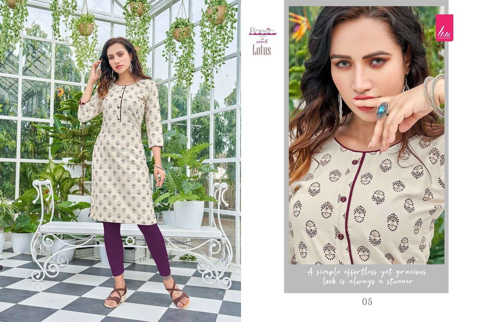 Lotus By Aanchi 01 To 06 Series Designer Stylish Fancy Colorful Beautiful Party Wear & Ethnic Wear Collection Heavy Rayon Print Kurtis At Wholesale Price