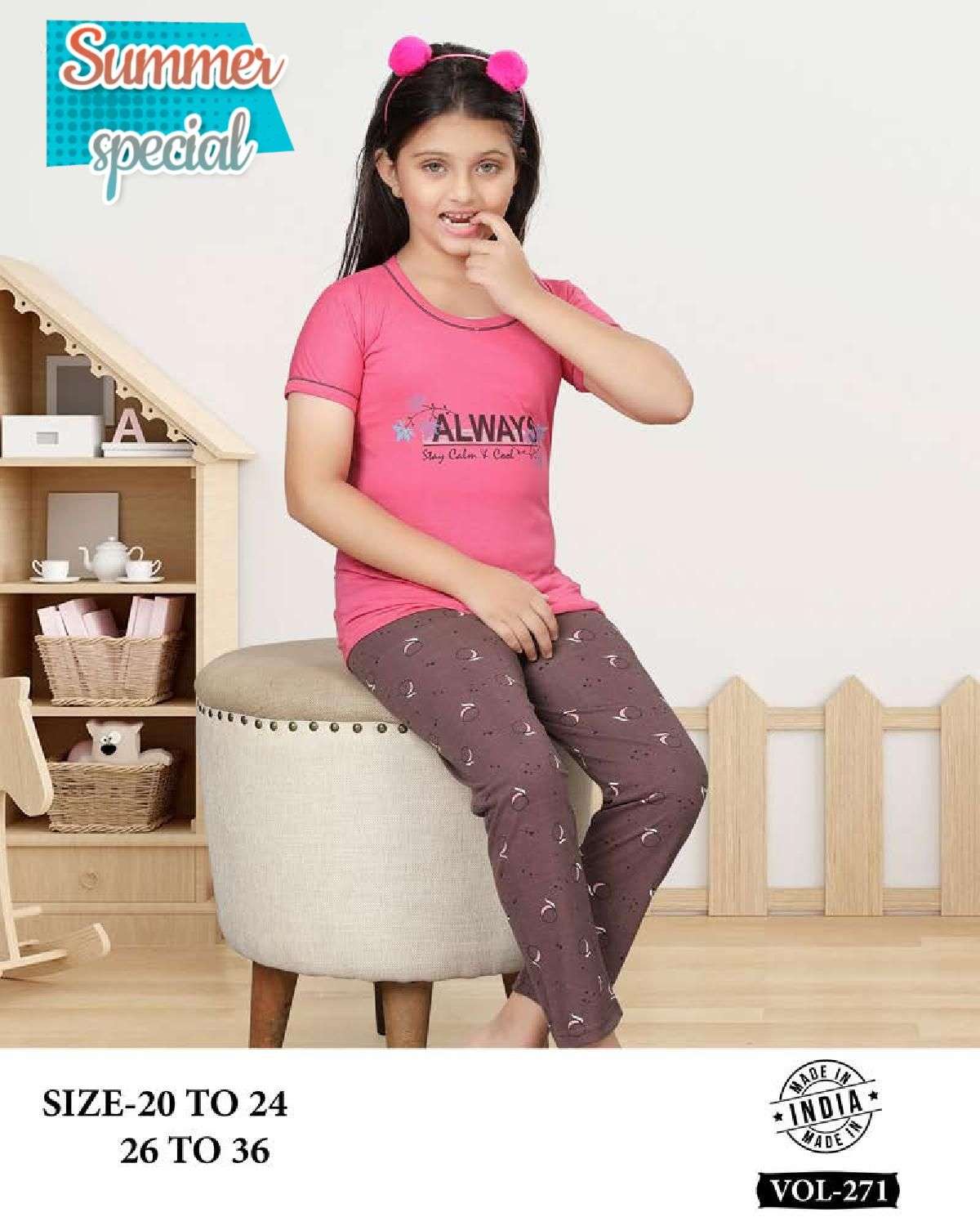 Summer Special Vol-271 By Fashion Talk 271-A To 271-F Series Beautiful Stylish Fancy Colorful Casual Wear & Ethnic Wear Hosiery Cotton Gowns At Wholesale Price
