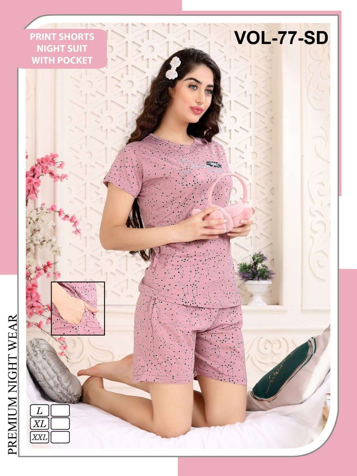 Vol-77-SD By Fashion Talk 01 To 06 Series Beautiful Stylish Fancy Colorful Casual Wear & Ethnic Wear Hosiery Cotton Night Suits At Wholesale Price