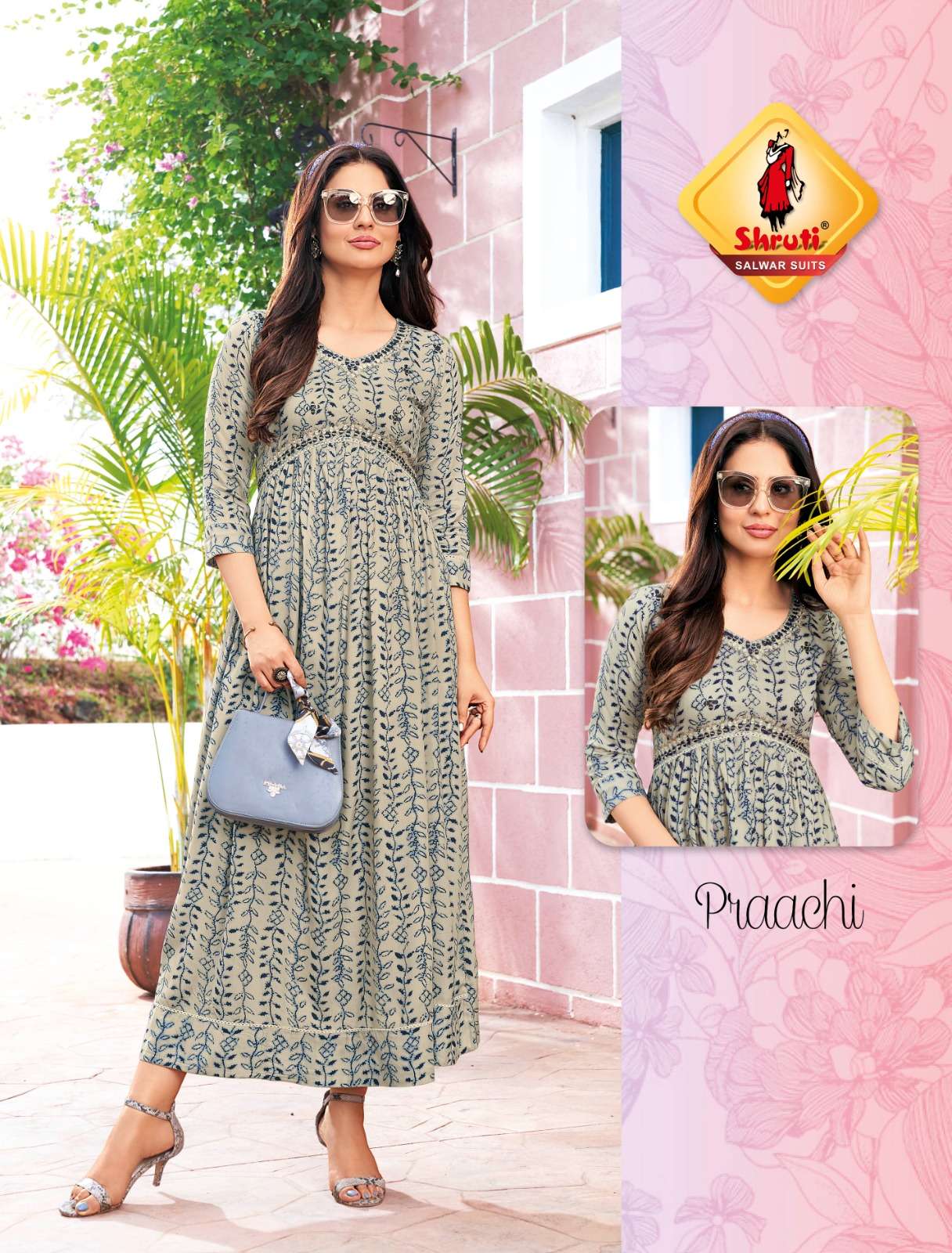 Spark Vol-3 By Shruti 01 To 05 Series Beautiful Stylish Fancy Colorful Casual Wear & Ethnic Wear Heavy Rayon Print Gown At Wholesale Price