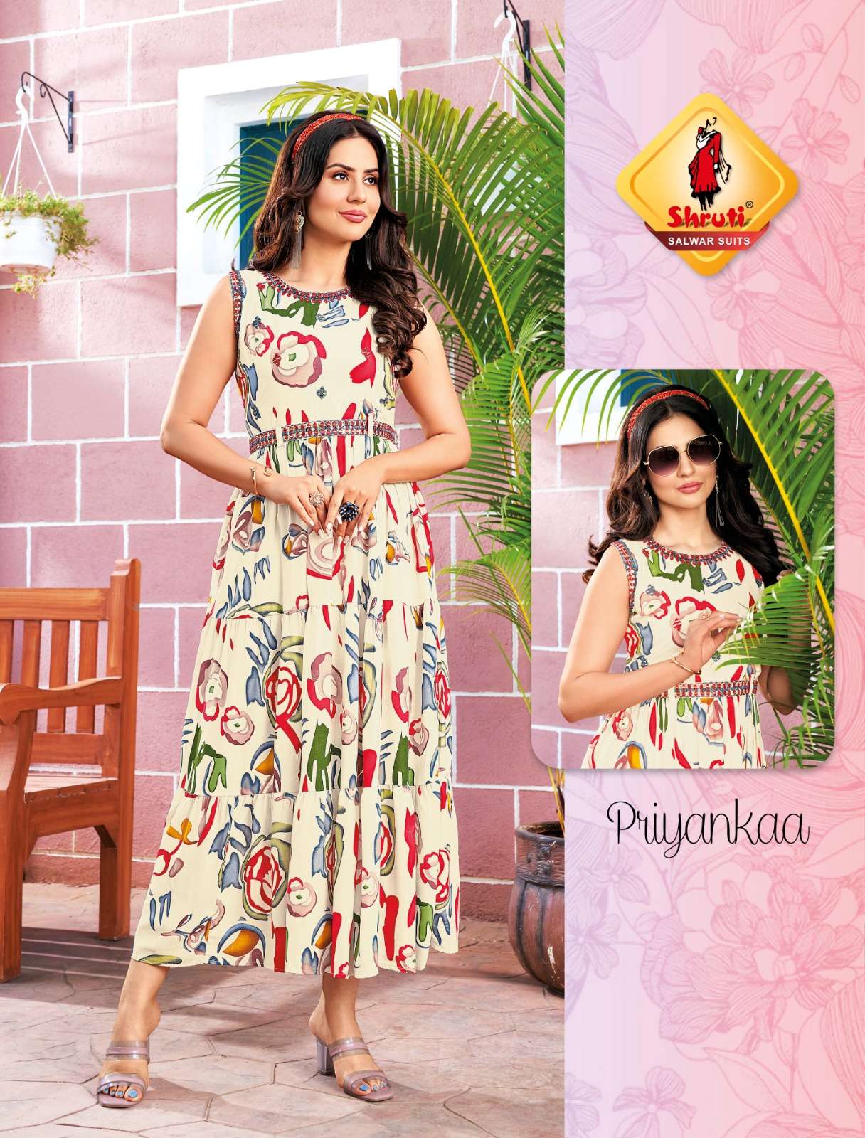 Spark Vol-3 By Shruti 01 To 05 Series Beautiful Stylish Fancy Colorful Casual Wear & Ethnic Wear Heavy Rayon Print Gown At Wholesale Price