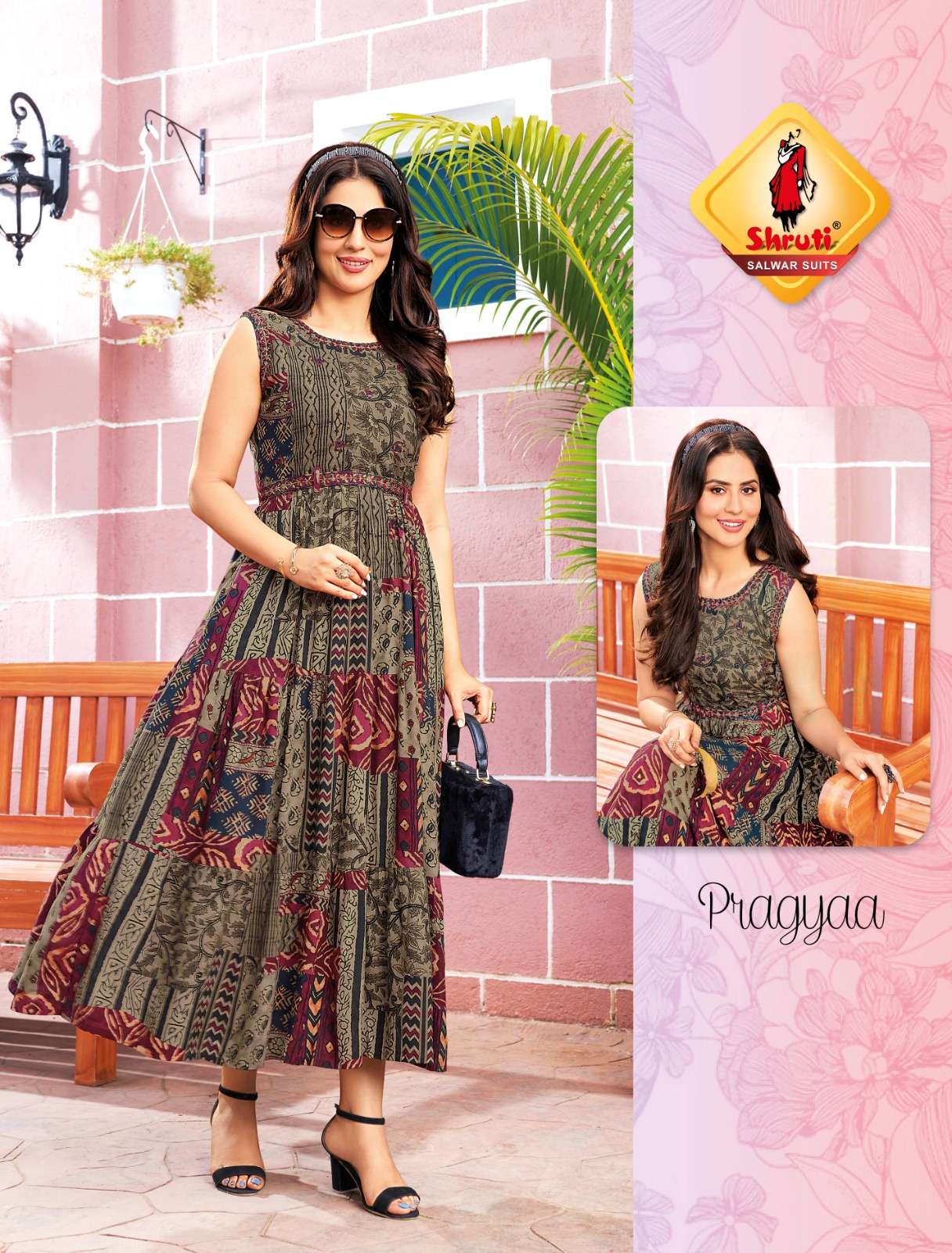 Spark Vol-3 By Shruti 01 To 05 Series Beautiful Stylish Fancy Colorful Casual Wear & Ethnic Wear Heavy Rayon Print Gown At Wholesale Price
