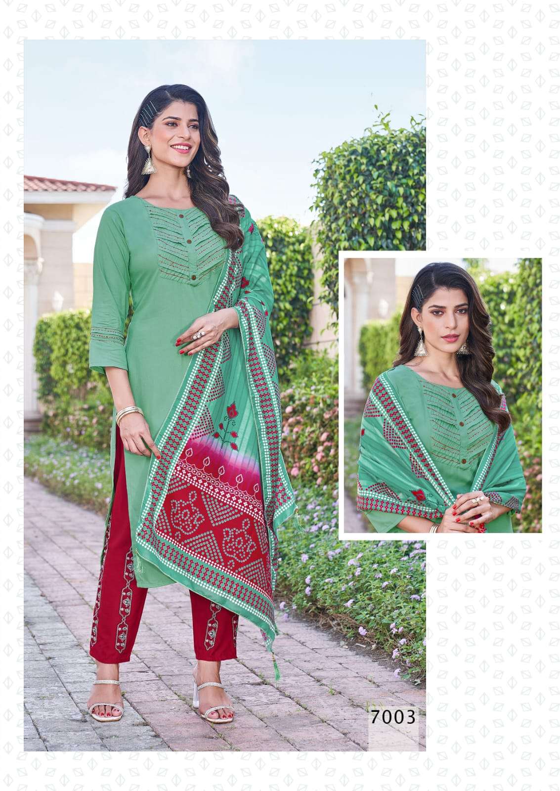 Vidisha Vol-7 By Karissa 7001 To 7006 Series Beautiful Suits Colorful Stylish Fancy Casual Wear & Ethnic Wear Pure Rayon Embroidered Dresses At Wholesale Price