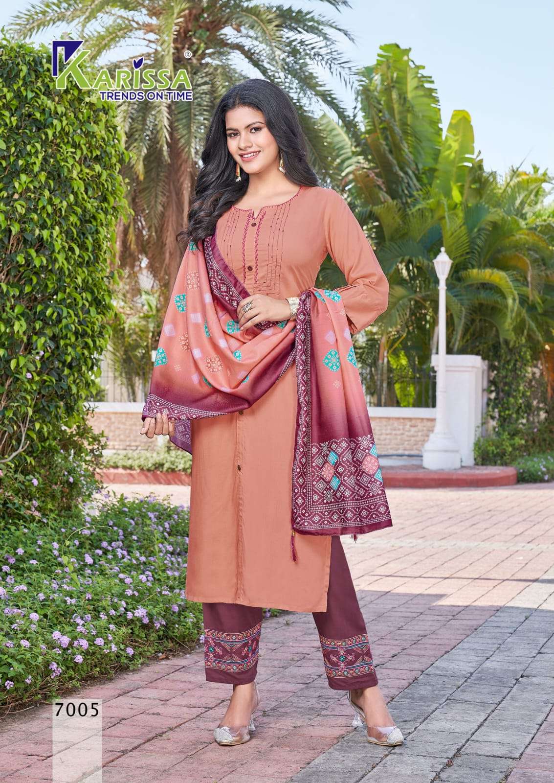 Vidisha Vol-7 By Karissa 7001 To 7006 Series Beautiful Suits Colorful Stylish Fancy Casual Wear & Ethnic Wear Pure Rayon Embroidered Dresses At Wholesale Price