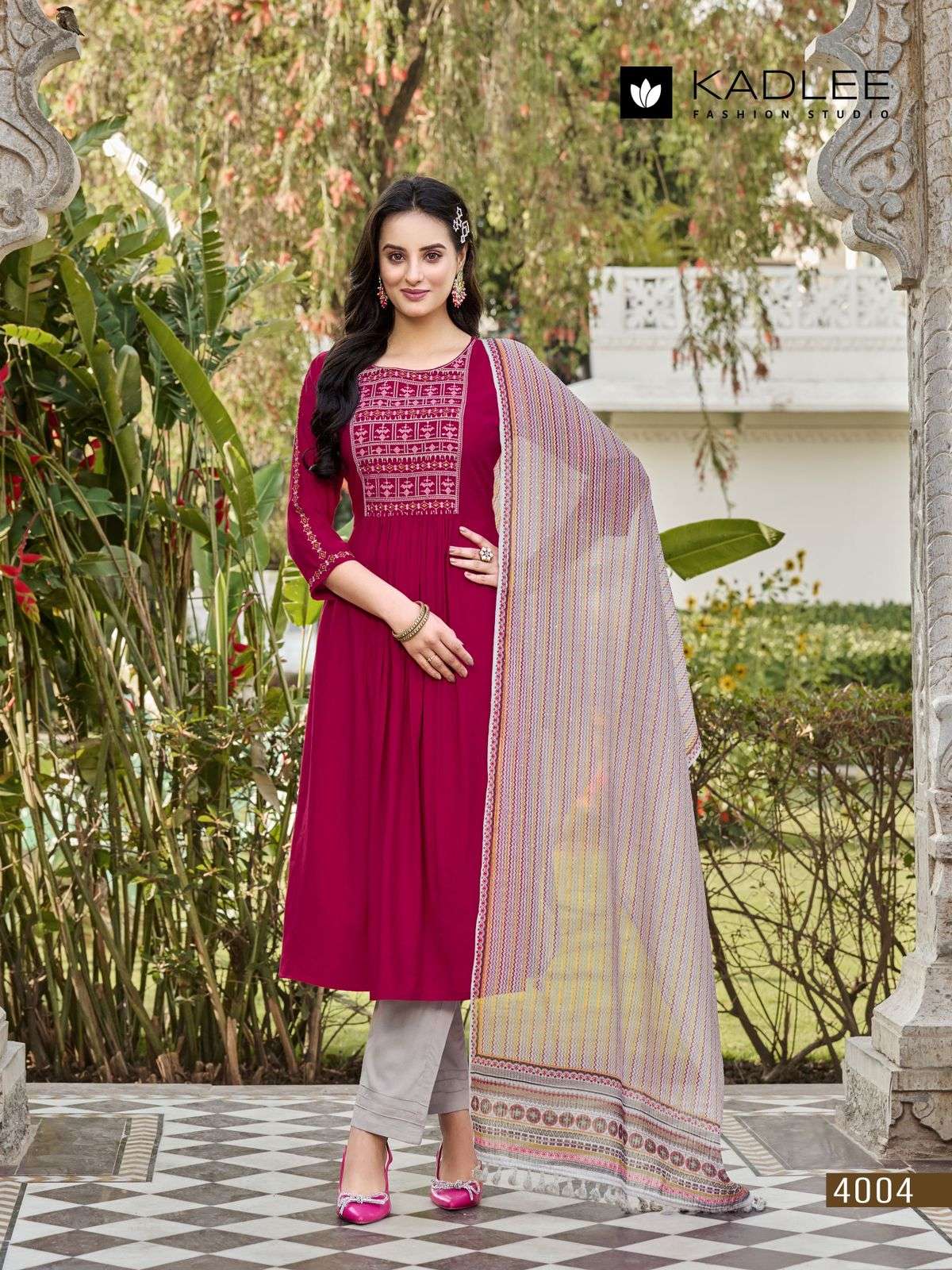 Diva By Kadlee 4001 To 4006 Series Beautiful Sharara Suits Colorful Stylish Fancy Casual Wear & Ethnic Wear Rayon Dresses At Wholesale Price