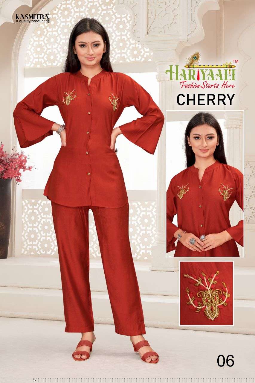 Cherry By Hariyaali 01 To 06 Series Beautiful Stylish Fancy Colorful Casual Wear & Ethnic Wear Silk Tops With Bottom At Wholesale Price