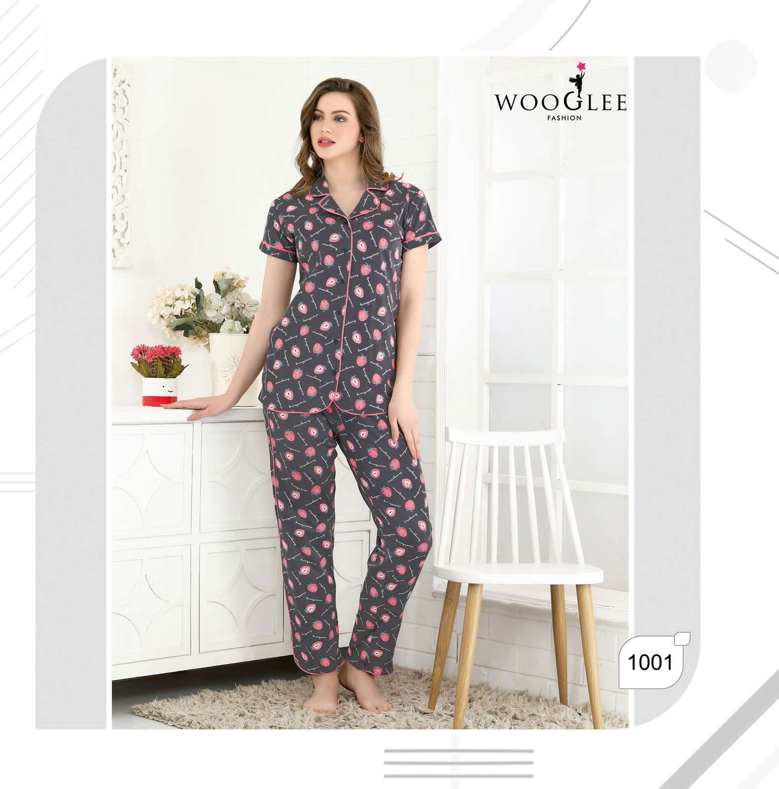 Night Out Vol-3 By Wooglee 1001 To 1006 Series Beautiful Stylish Fancy Colorful Casual Wear & Ethnic Wear Hosiery Cotton Night Suits At Wholesale Price