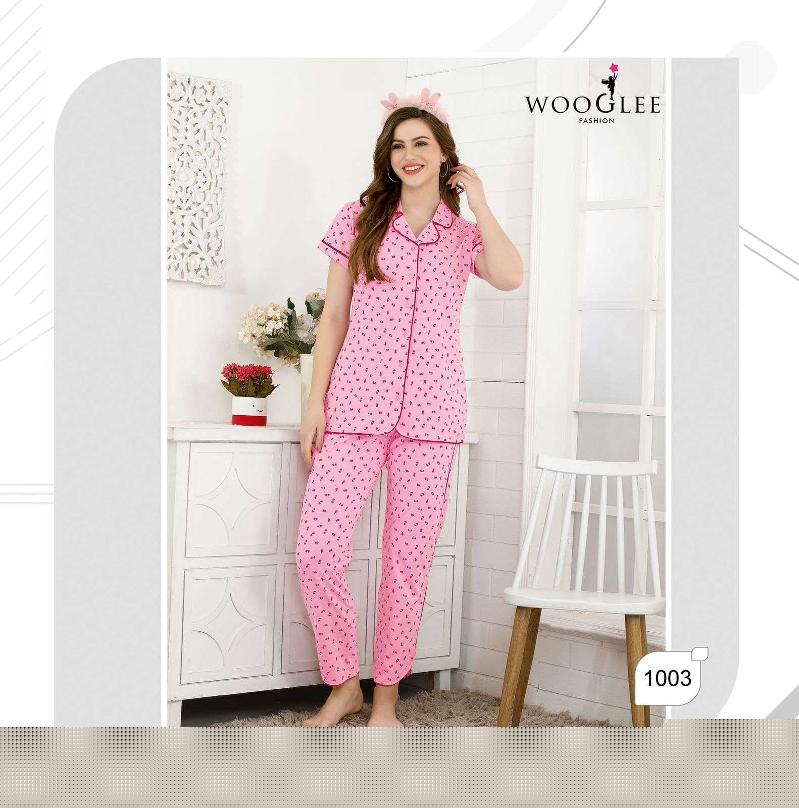 Night Out Vol-3 By Wooglee 1001 To 1006 Series Beautiful Stylish Fancy Colorful Casual Wear & Ethnic Wear Hosiery Cotton Night Suits At Wholesale Price