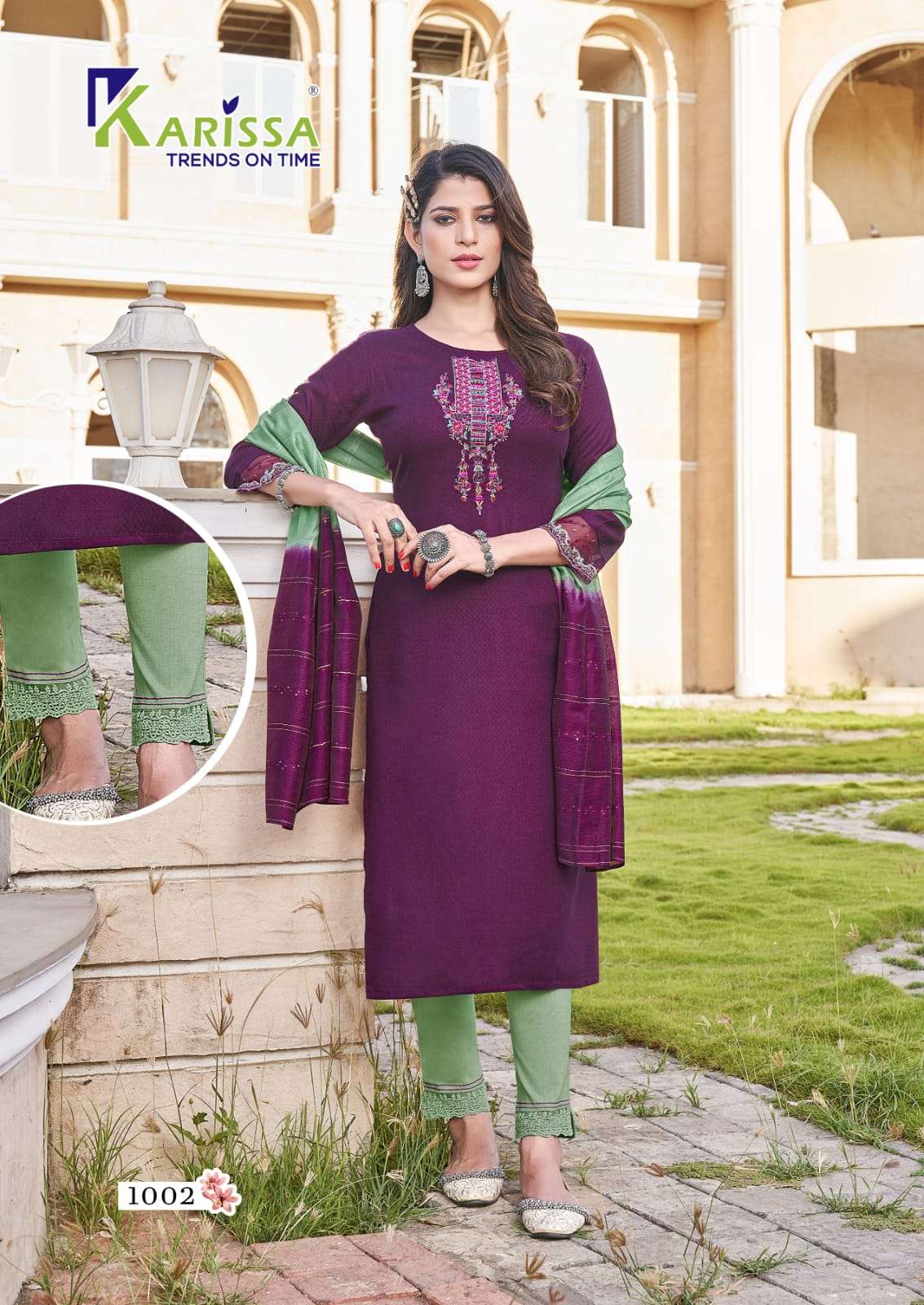 Kashvi By Karissa 1001 To 1006 Series Festive Suits Beautiful Fancy Colorful Stylish Party Wear & Occasional Wear Viscose Rayon Dresses At Wholesale Price