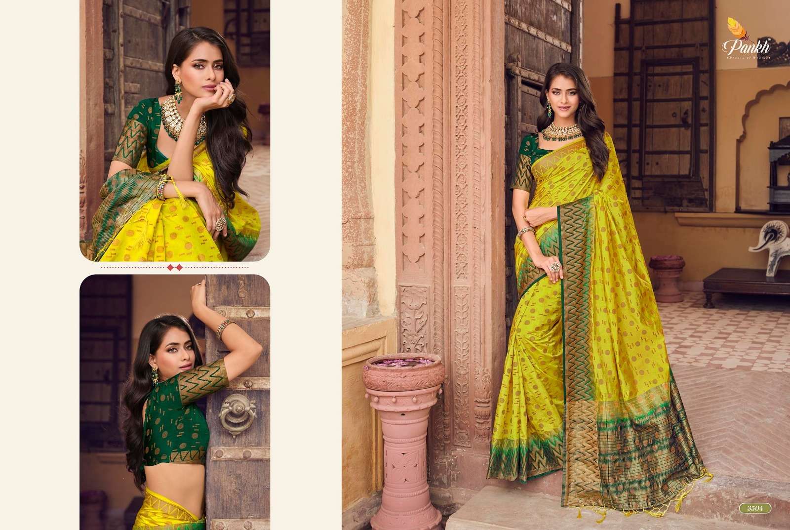 Ruchi Silk Vol-3 By Pankh Creation 3501 To 3521 Series Indian Traditional Wear Collection Beautiful Stylish Fancy Colorful Party Wear & Occasional Wear Raw Silk Sarees At Wholesale Price