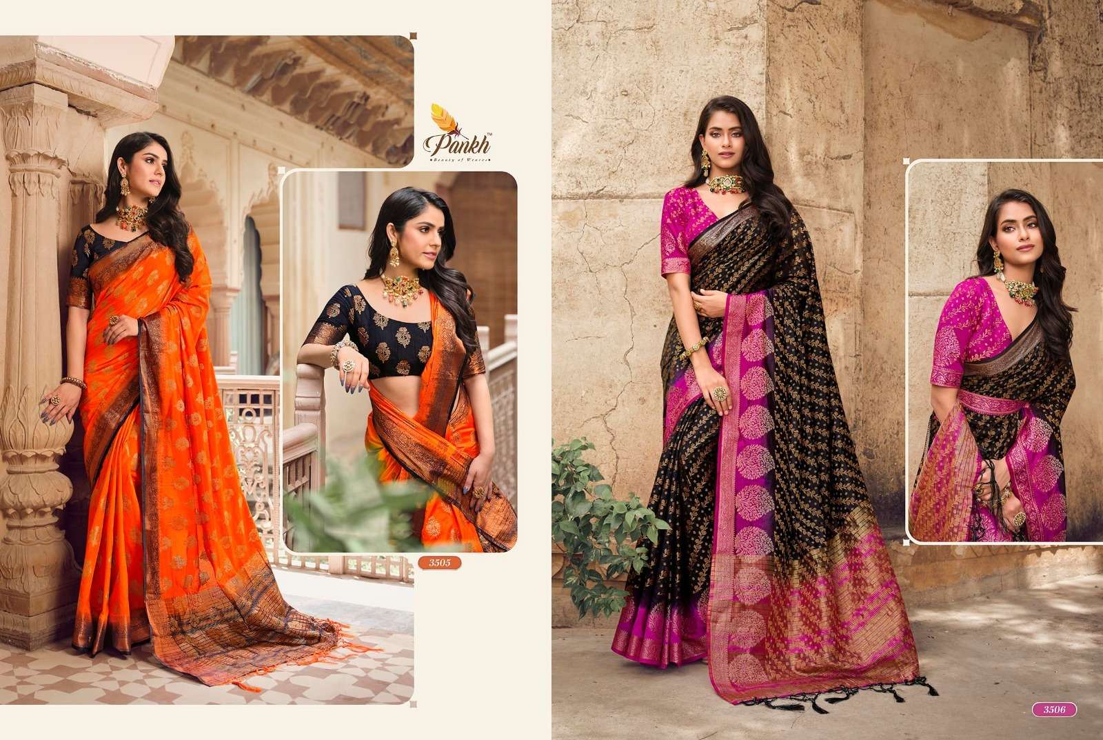 Ruchi Silk Vol-3 By Pankh Creation 3501 To 3521 Series Indian Traditional Wear Collection Beautiful Stylish Fancy Colorful Party Wear & Occasional Wear Raw Silk Sarees At Wholesale Price