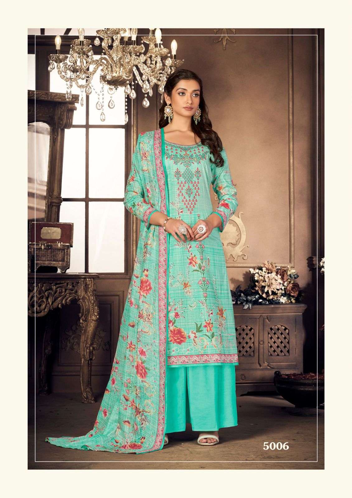 Riana Vol-5 By Yashika Trends 5001 To 5010 Series Beautiful Suits Colorful Stylish Fancy Casual Wear & Ethnic Wear Pure Lawn Print Dresses At Wholesale Price