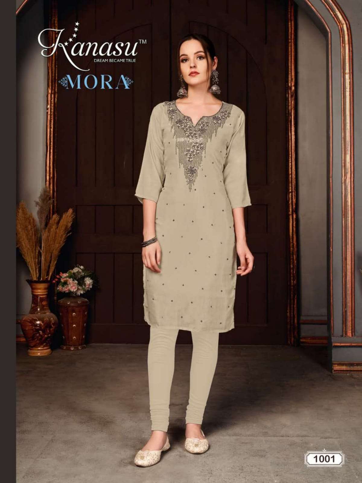 Mora By Kanasu 1001 To 1008 Series Designer Stylish Fancy Colorful Beautiful Party Wear & Ethnic Wear Collection Muslin Kurtis At Wholesale Price