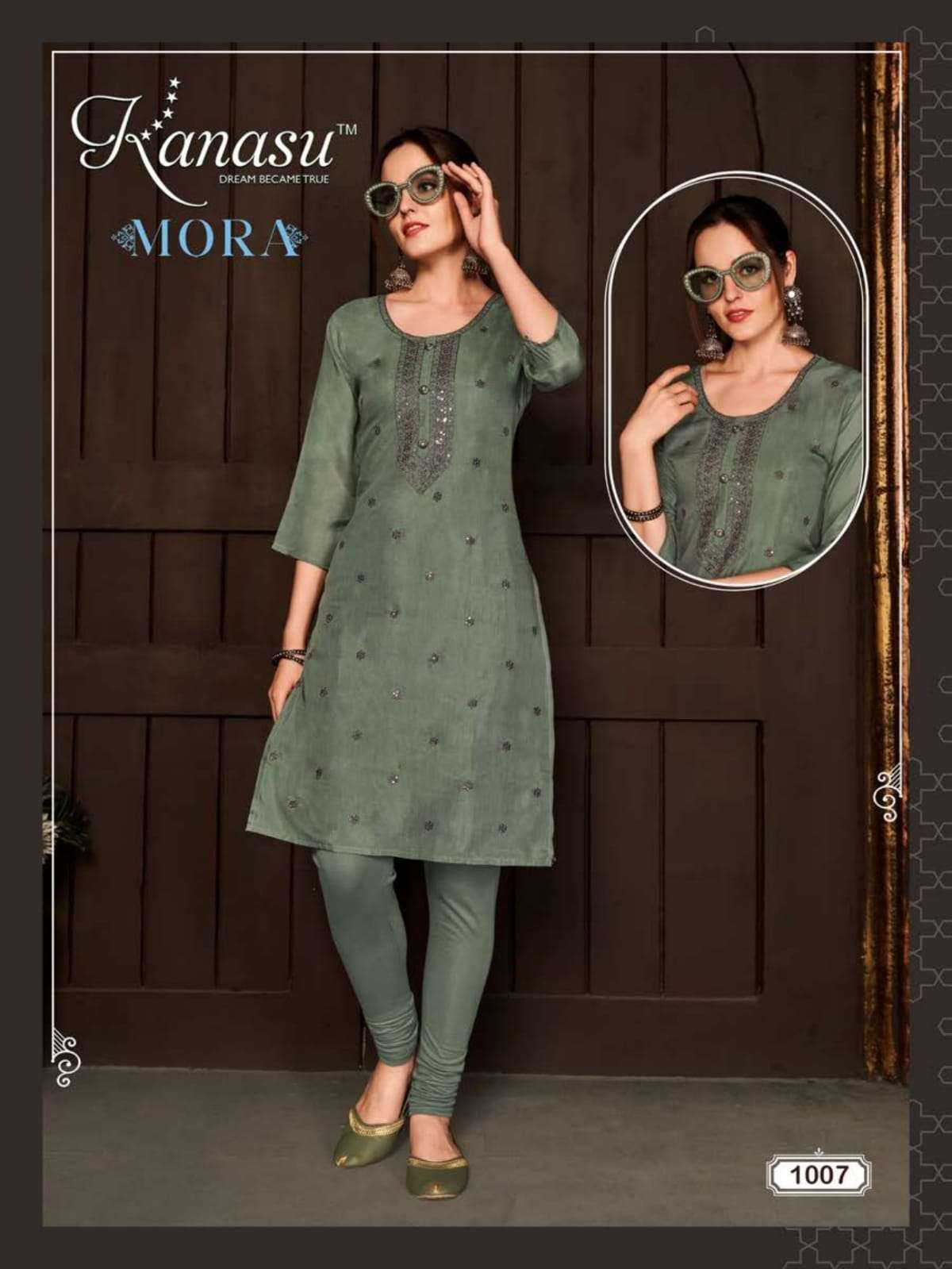 Mora By Kanasu 1001 To 1008 Series Designer Stylish Fancy Colorful Beautiful Party Wear & Ethnic Wear Collection Muslin Kurtis At Wholesale Price