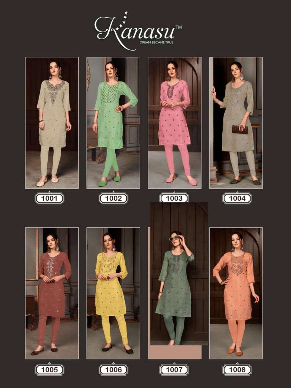 Mora By Kanasu 1001 To 1008 Series Designer Stylish Fancy Colorful Beautiful Party Wear & Ethnic Wear Collection Muslin Kurtis At Wholesale Price