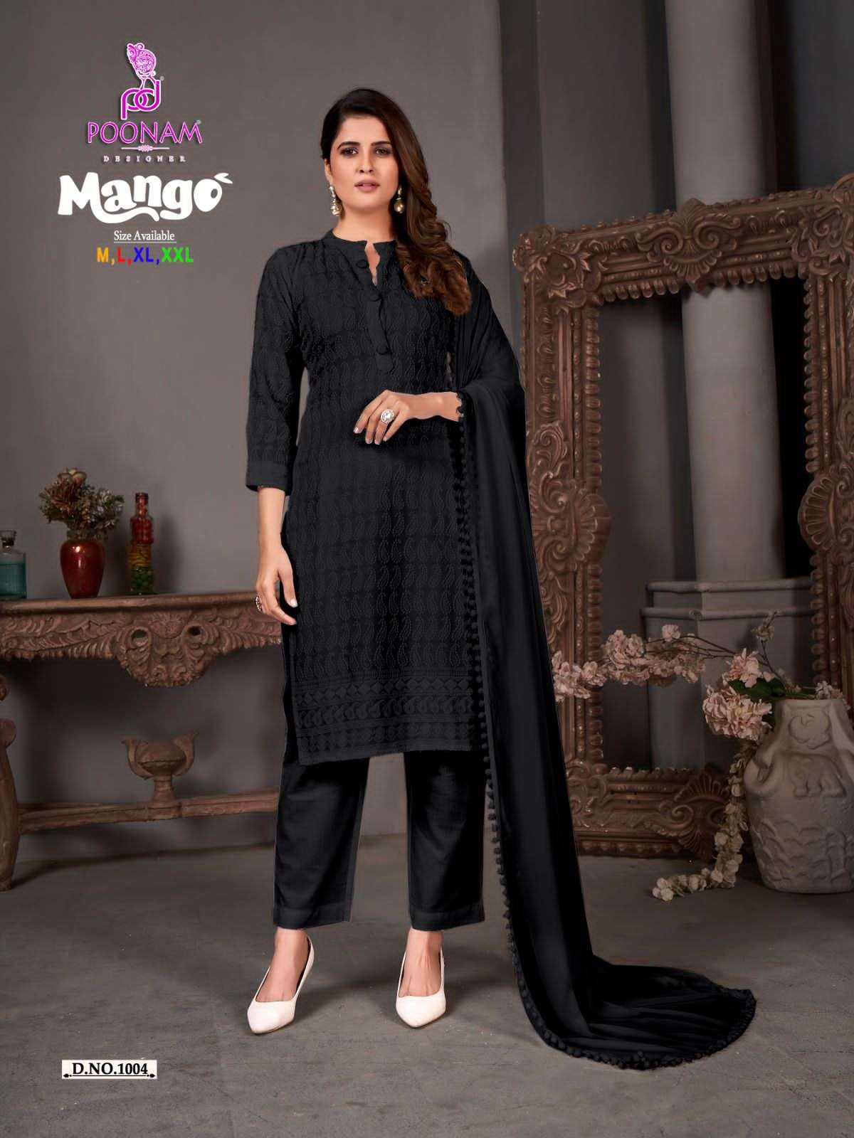 Mango By Poonam Designer 1001 To 1007 Series Beautiful Festive Suits Colorful Stylish Fancy Casual Wear & Ethnic Wear Pure Rayon Embroidered Dresses At Wholesale Price