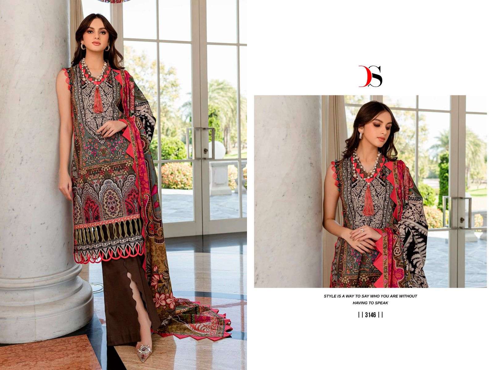 Firdous Queens Court Vol-4 By Deepsy Suits 3141 To 3148 Series Beautiful Pakistani Suits Colorful Stylish Fancy Casual Wear Pure Cotton Embroidered Dresses At Wholesale Price