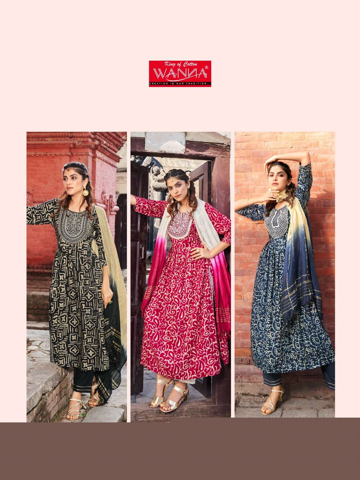 Naira Queen Vol-3 By Wanna 2601 To 2603 Series Designer Festive Suits Beautiful Fancy Colorful Stylish Party Wear & Occasional Wear Viscose Rayon Dresses At Wholesale Price