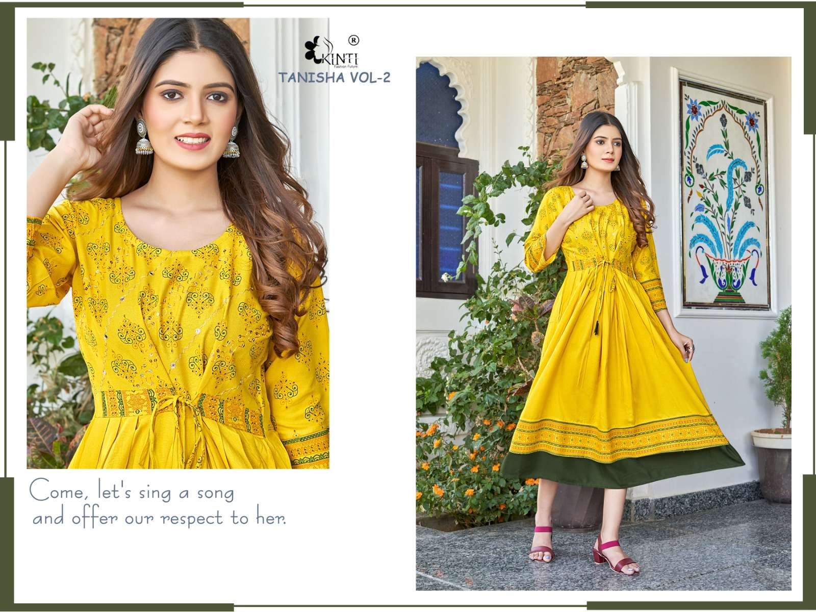 Tanisha Vol-2 By Kinti 201 To 208 Series Beautiful Stylish Fancy Colorful Casual Wear & Ethnic Wear Rayon Print Kurtis At Wholesale Price